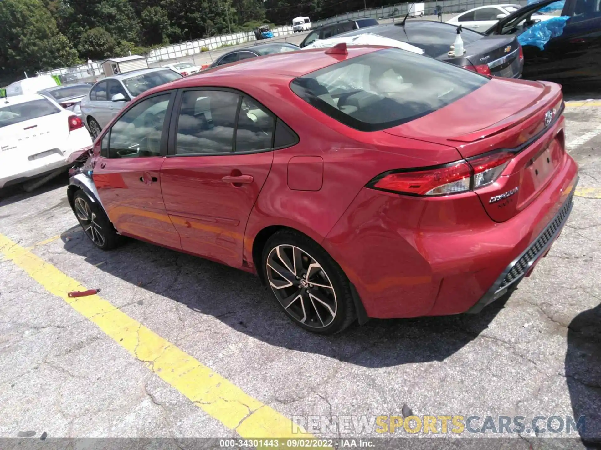 3 Photograph of a damaged car JTDP4RCE1LJ024949 TOYOTA COROLLA 2020