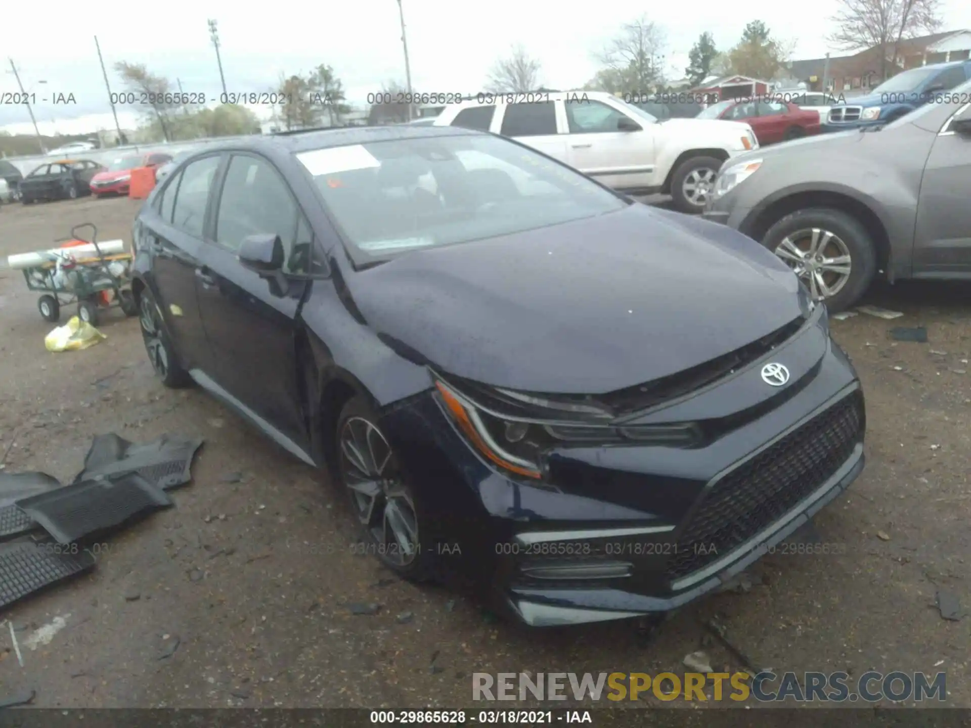 1 Photograph of a damaged car JTDP4RCE1LJ029231 TOYOTA COROLLA 2020