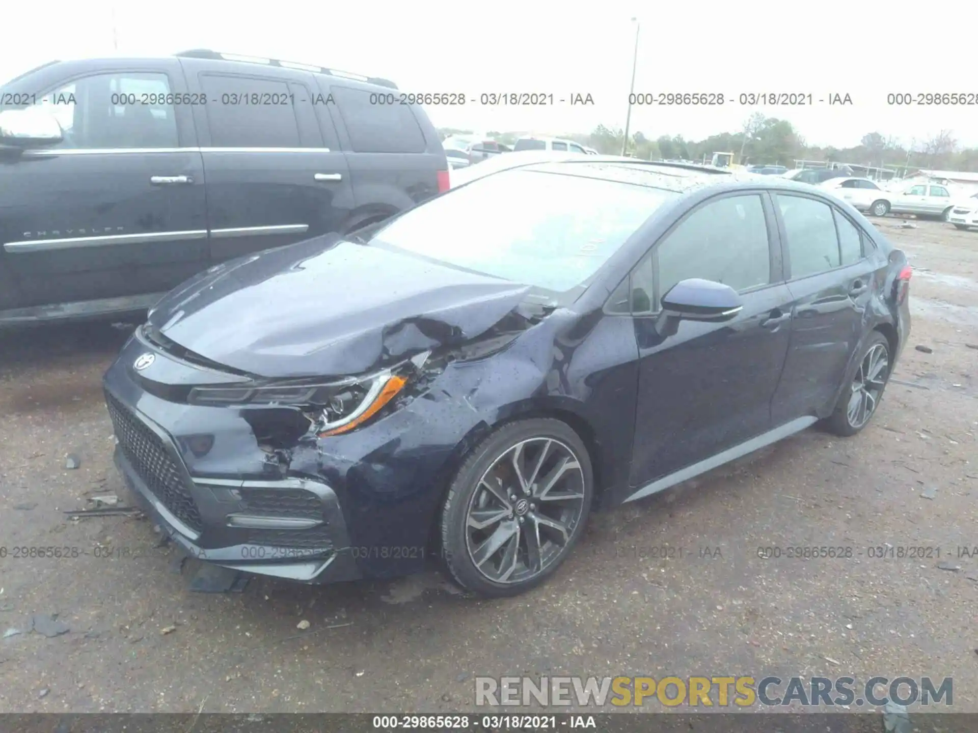 2 Photograph of a damaged car JTDP4RCE1LJ029231 TOYOTA COROLLA 2020