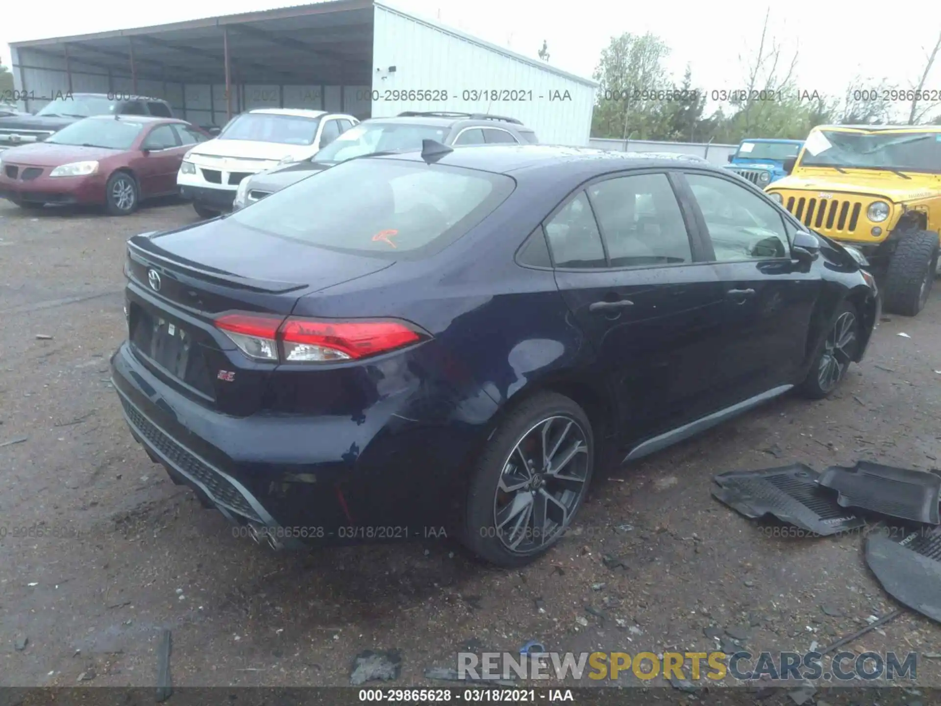 4 Photograph of a damaged car JTDP4RCE1LJ029231 TOYOTA COROLLA 2020