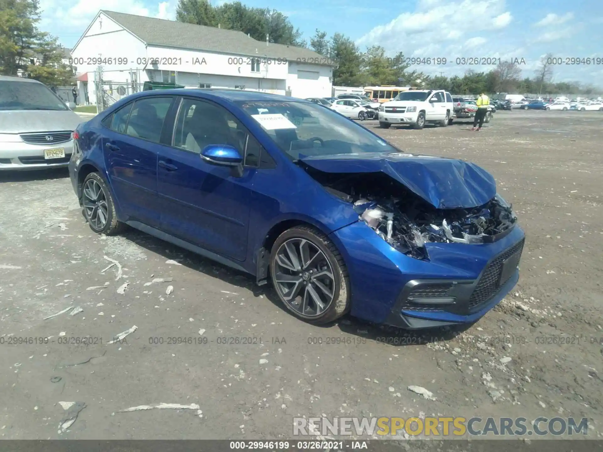 1 Photograph of a damaged car JTDP4RCE1LJ029990 TOYOTA COROLLA 2020