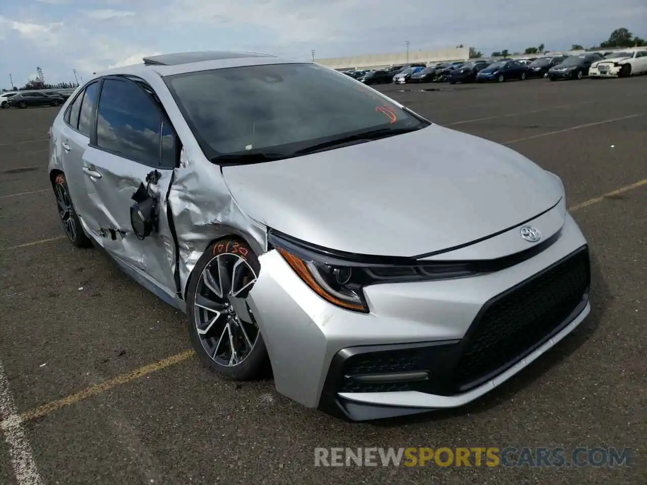 1 Photograph of a damaged car JTDP4RCE1LJ031206 TOYOTA COROLLA 2020