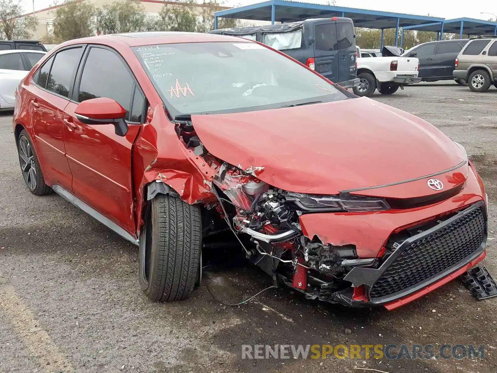 1 Photograph of a damaged car JTDP4RCE1LJ031979 TOYOTA COROLLA 2020