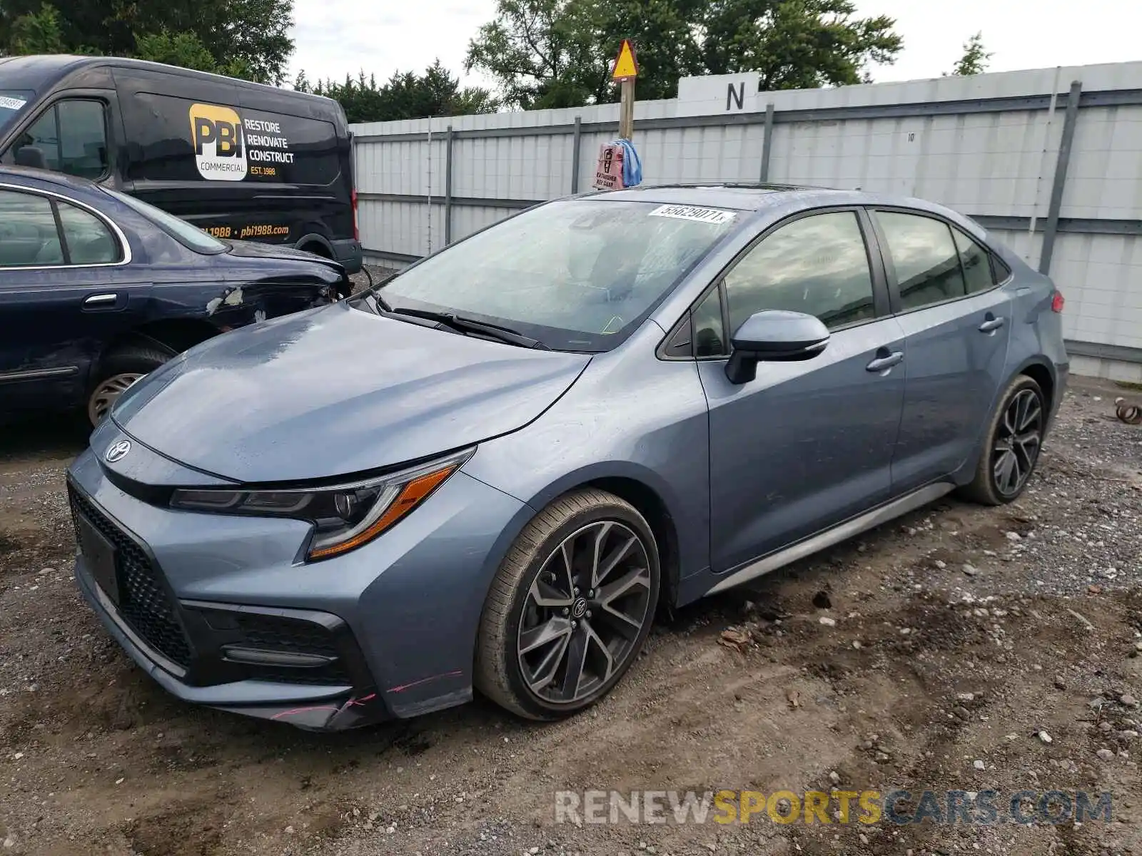 2 Photograph of a damaged car JTDP4RCE1LJ037040 TOYOTA COROLLA 2020