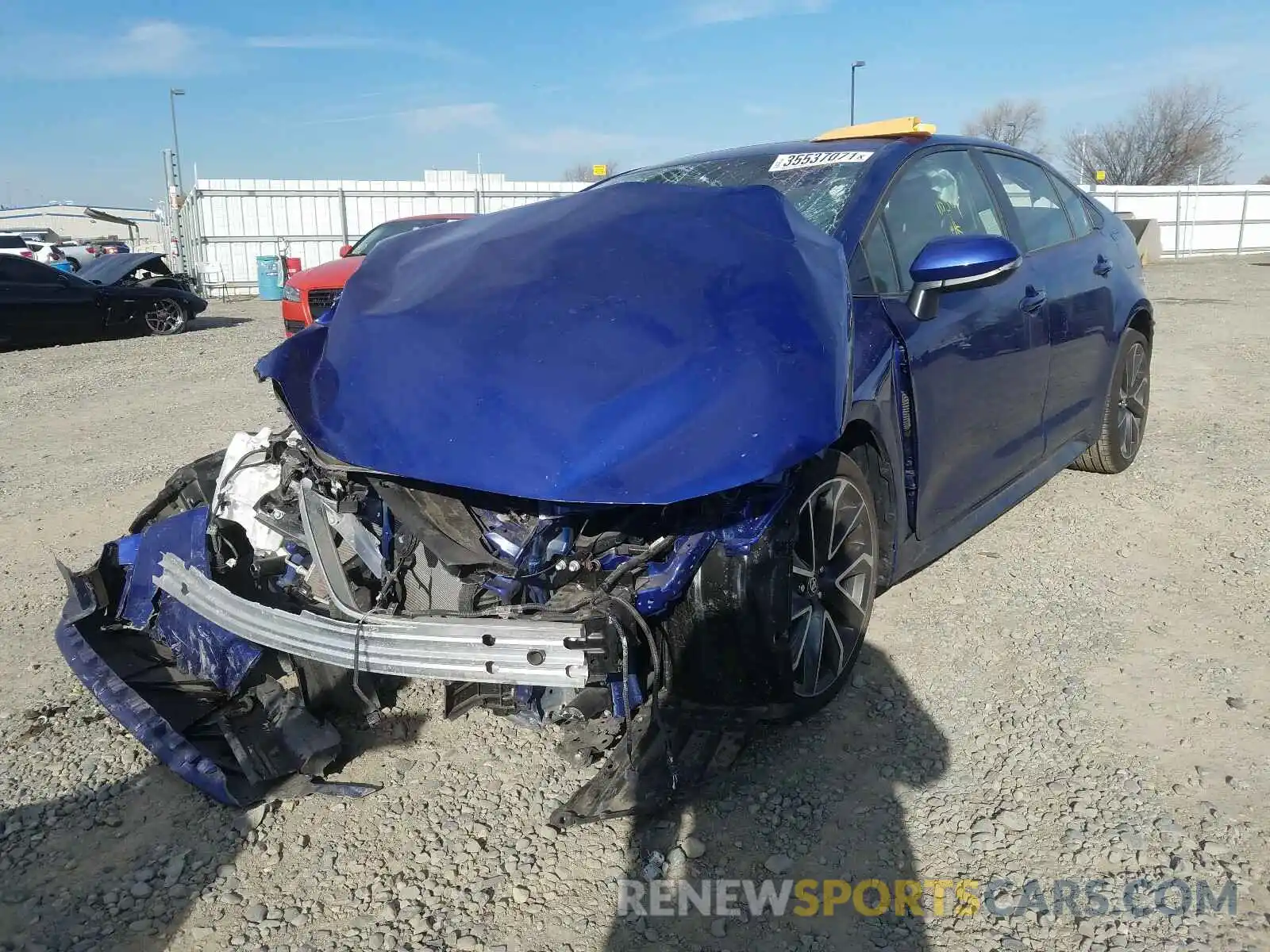 2 Photograph of a damaged car JTDP4RCE1LJ038334 TOYOTA COROLLA 2020