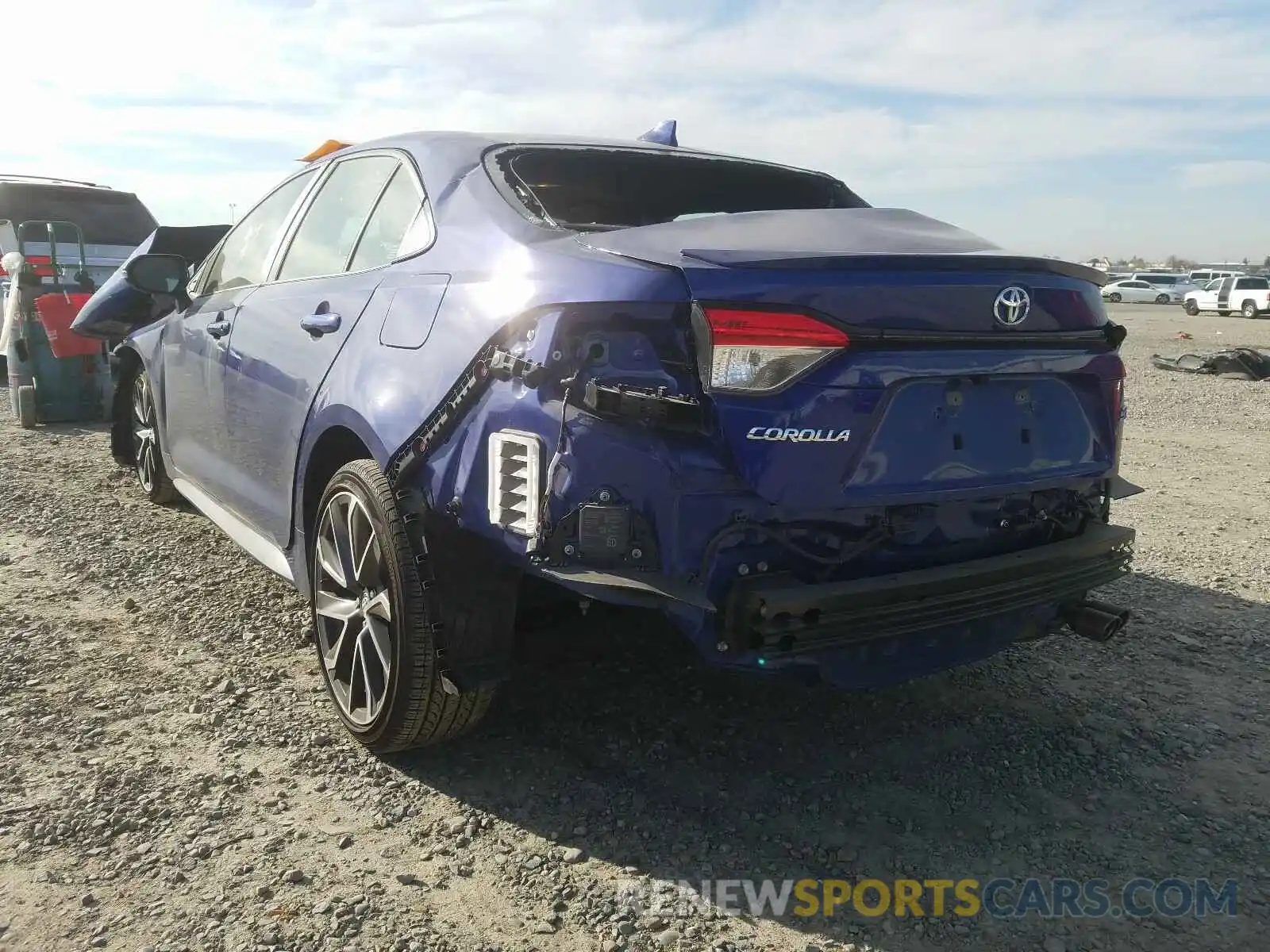 3 Photograph of a damaged car JTDP4RCE1LJ038334 TOYOTA COROLLA 2020