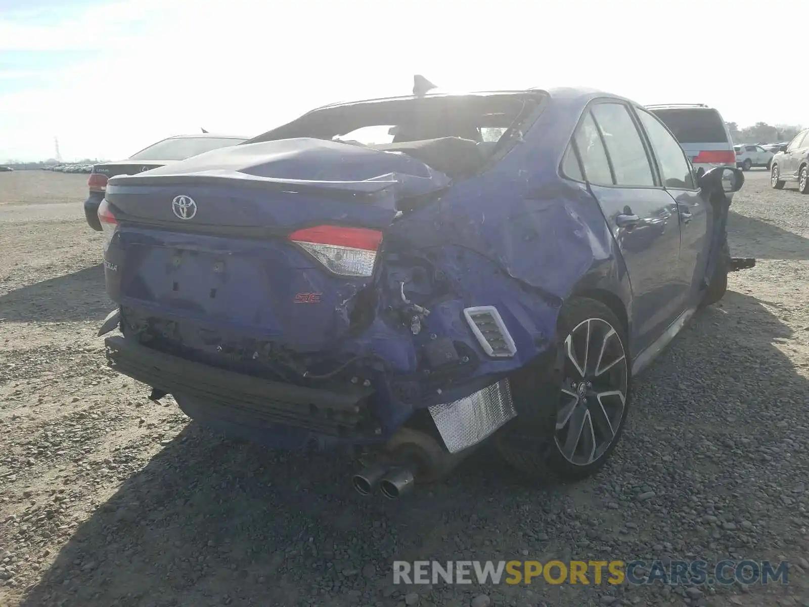 4 Photograph of a damaged car JTDP4RCE1LJ038334 TOYOTA COROLLA 2020