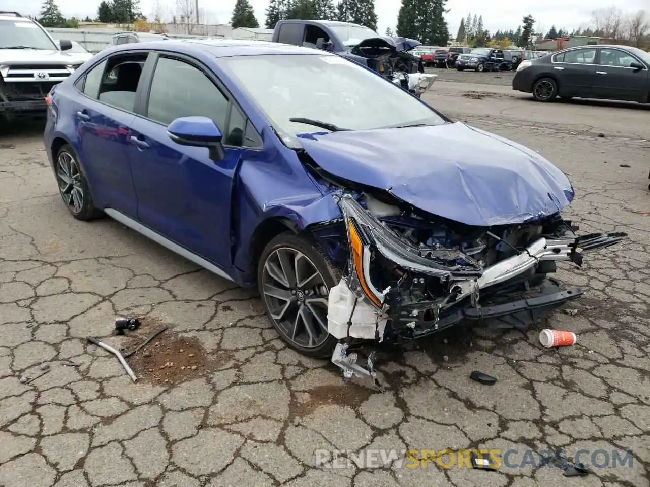 1 Photograph of a damaged car JTDP4RCE1LJ039063 TOYOTA COROLLA 2020