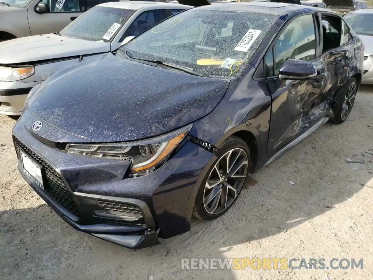 2 Photograph of a damaged car JTDP4RCE1LJ039421 TOYOTA COROLLA 2020