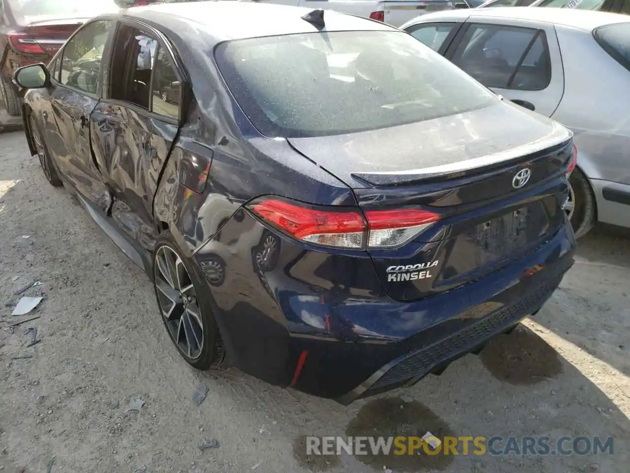 3 Photograph of a damaged car JTDP4RCE1LJ039421 TOYOTA COROLLA 2020