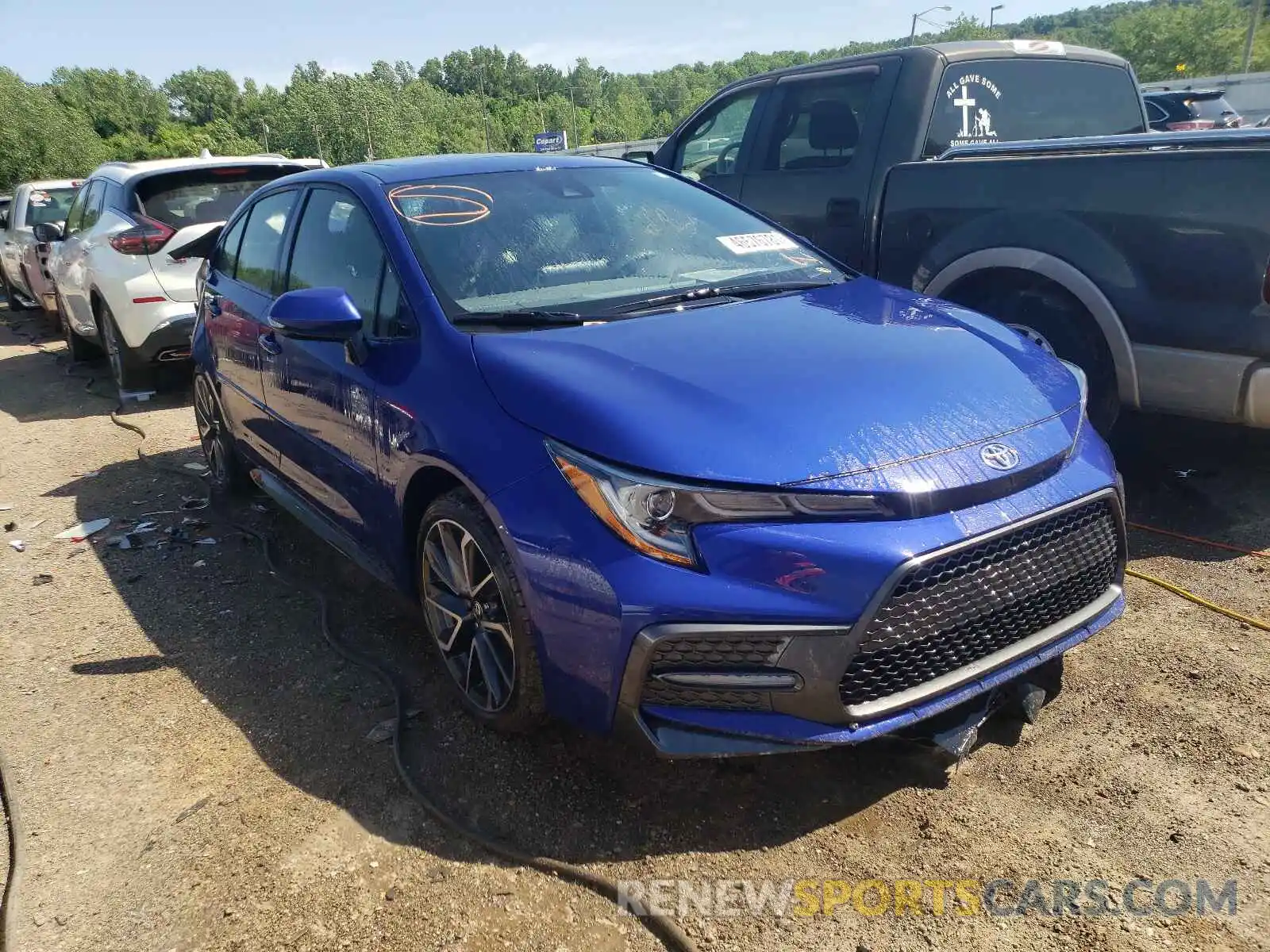 1 Photograph of a damaged car JTDP4RCE1LJ040813 TOYOTA COROLLA 2020