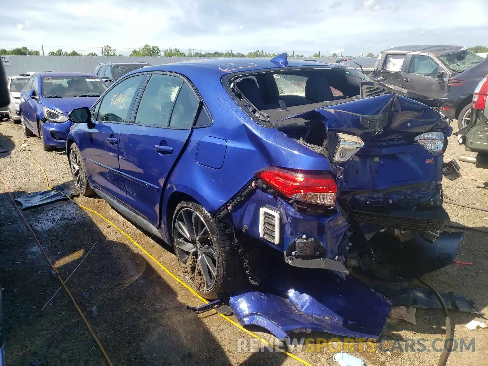 3 Photograph of a damaged car JTDP4RCE1LJ040813 TOYOTA COROLLA 2020