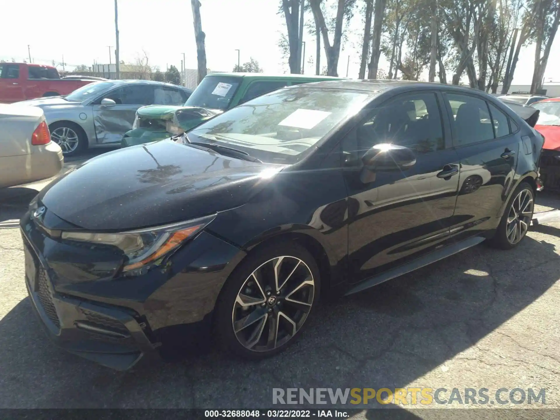 2 Photograph of a damaged car JTDP4RCE1LJ043453 TOYOTA COROLLA 2020