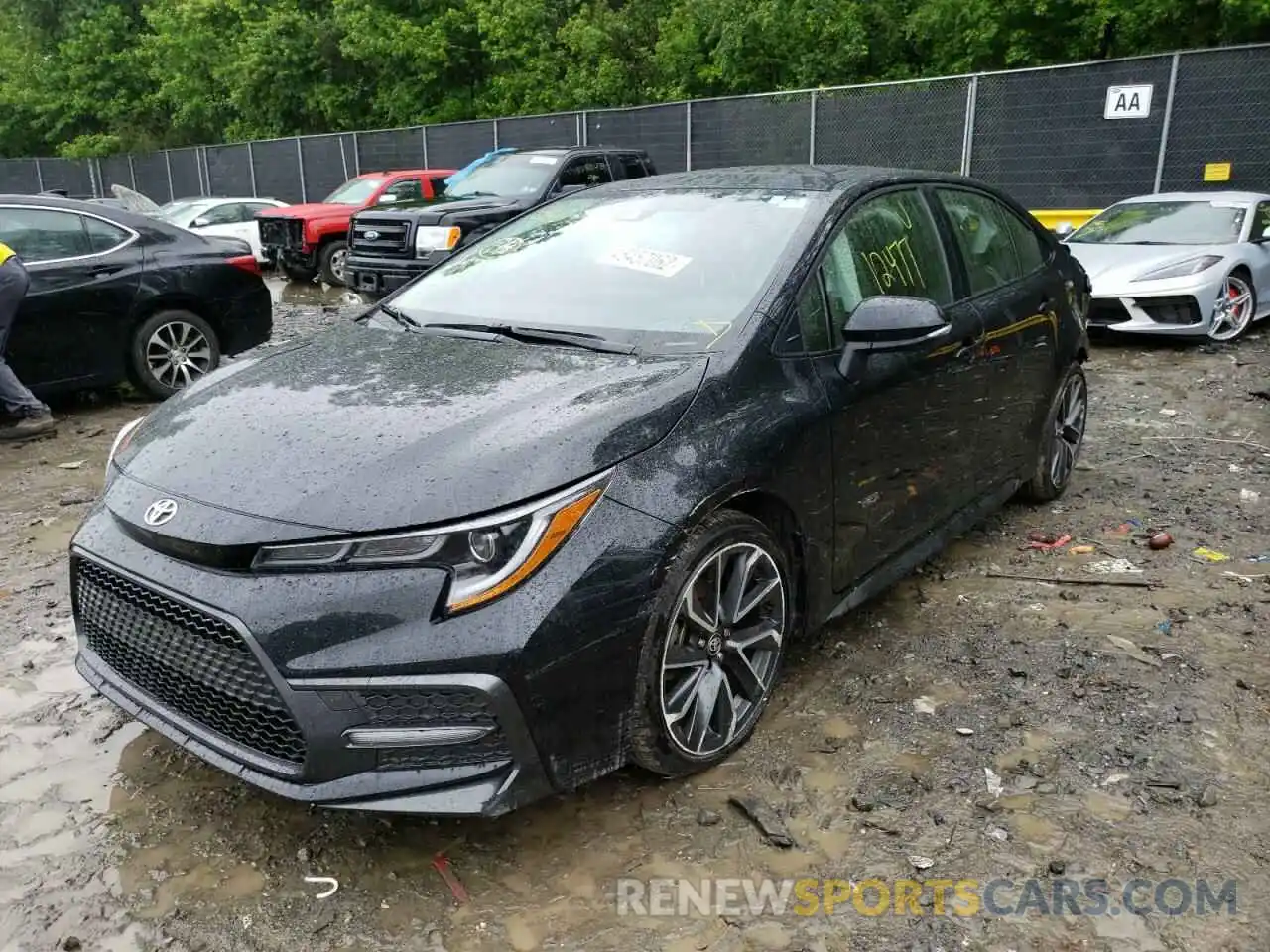 2 Photograph of a damaged car JTDP4RCE1LJ044151 TOYOTA COROLLA 2020