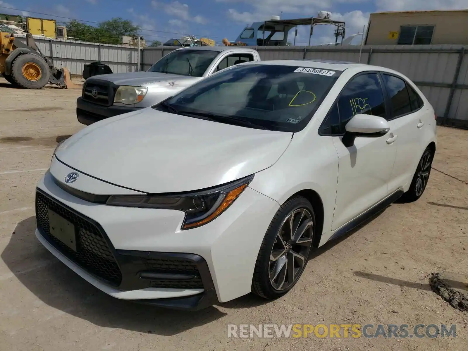 2 Photograph of a damaged car JTDP4RCE1LJ046918 TOYOTA COROLLA 2020