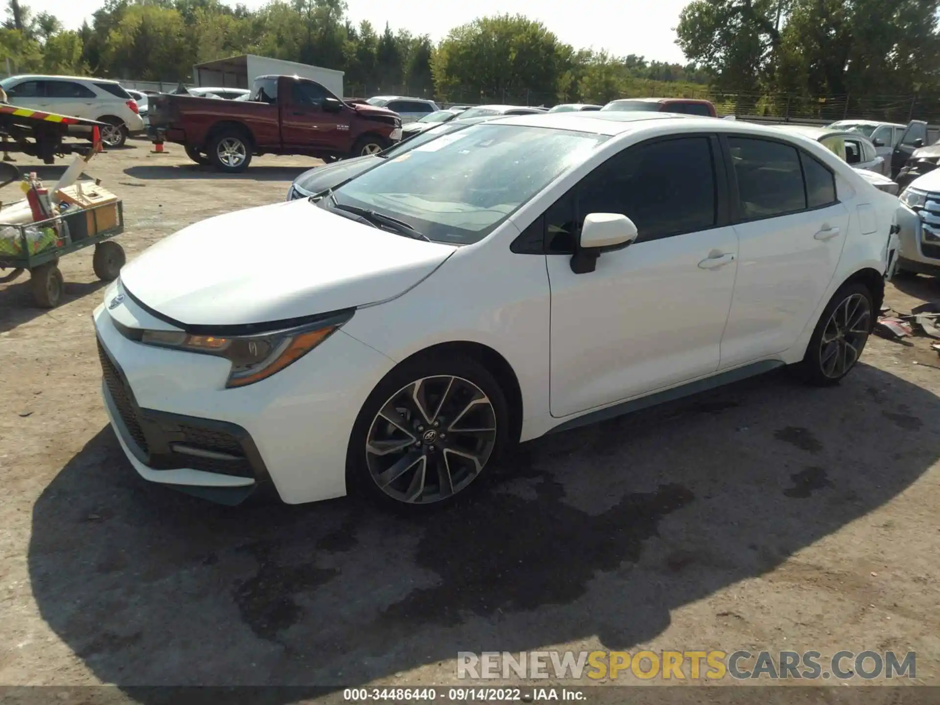 2 Photograph of a damaged car JTDP4RCE1LJ052363 TOYOTA COROLLA 2020