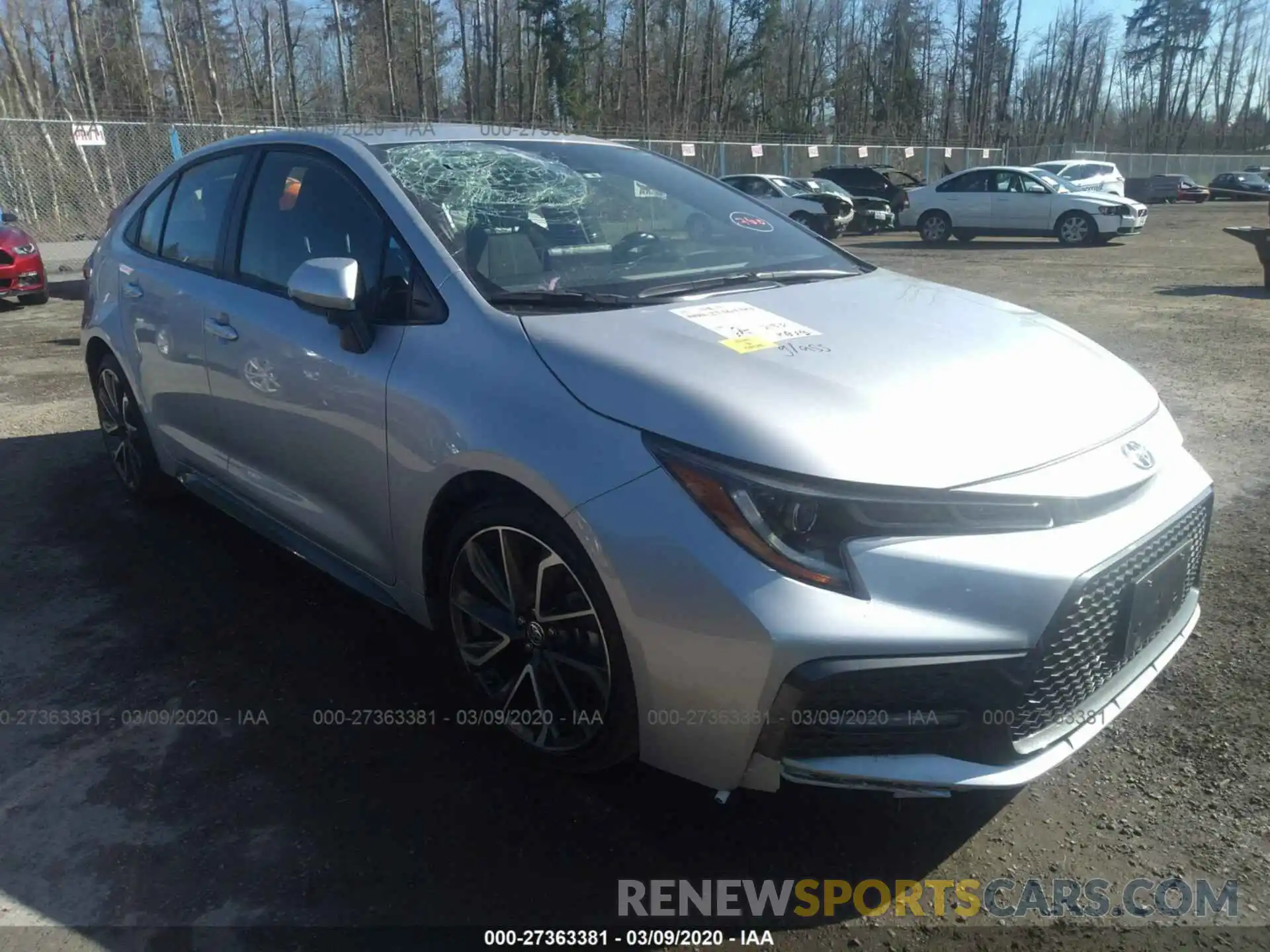 1 Photograph of a damaged car JTDP4RCE2LJ000997 TOYOTA COROLLA 2020