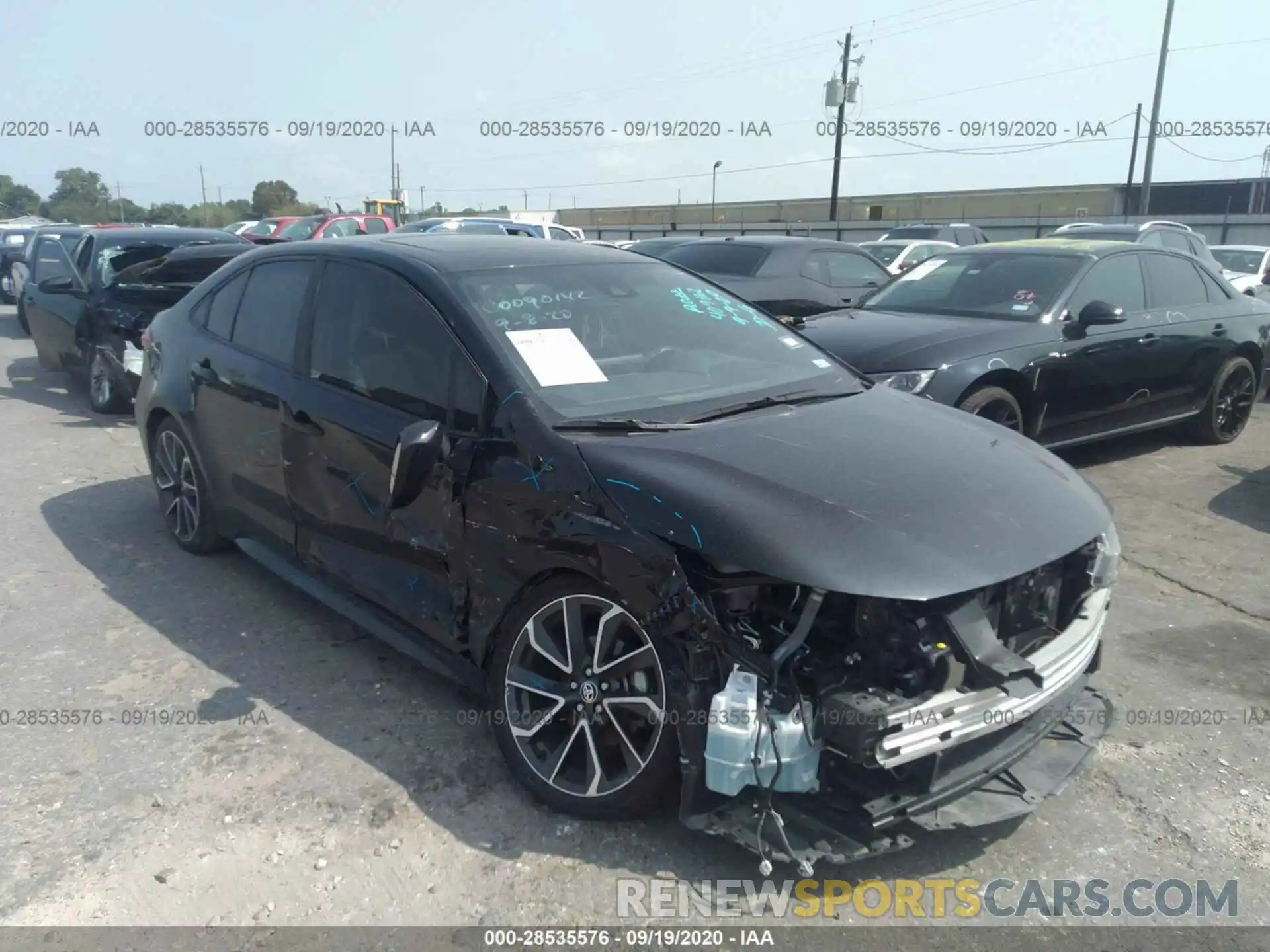 1 Photograph of a damaged car JTDP4RCE2LJ001504 TOYOTA COROLLA 2020