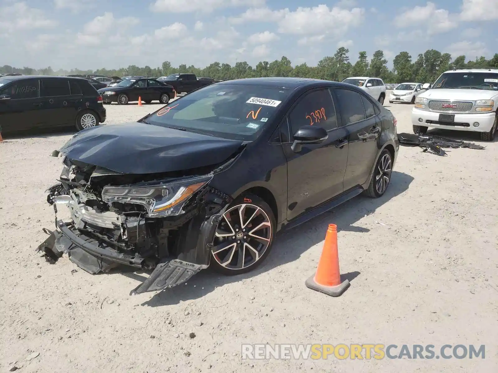 2 Photograph of a damaged car JTDP4RCE2LJ001793 TOYOTA COROLLA 2020