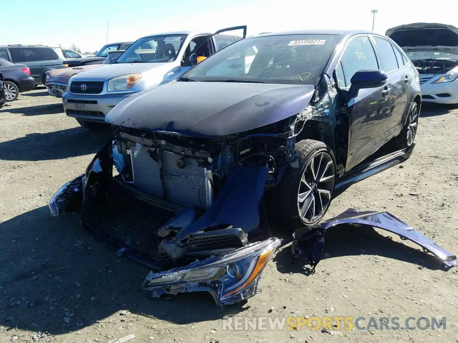 2 Photograph of a damaged car JTDP4RCE2LJ002149 TOYOTA COROLLA 2020