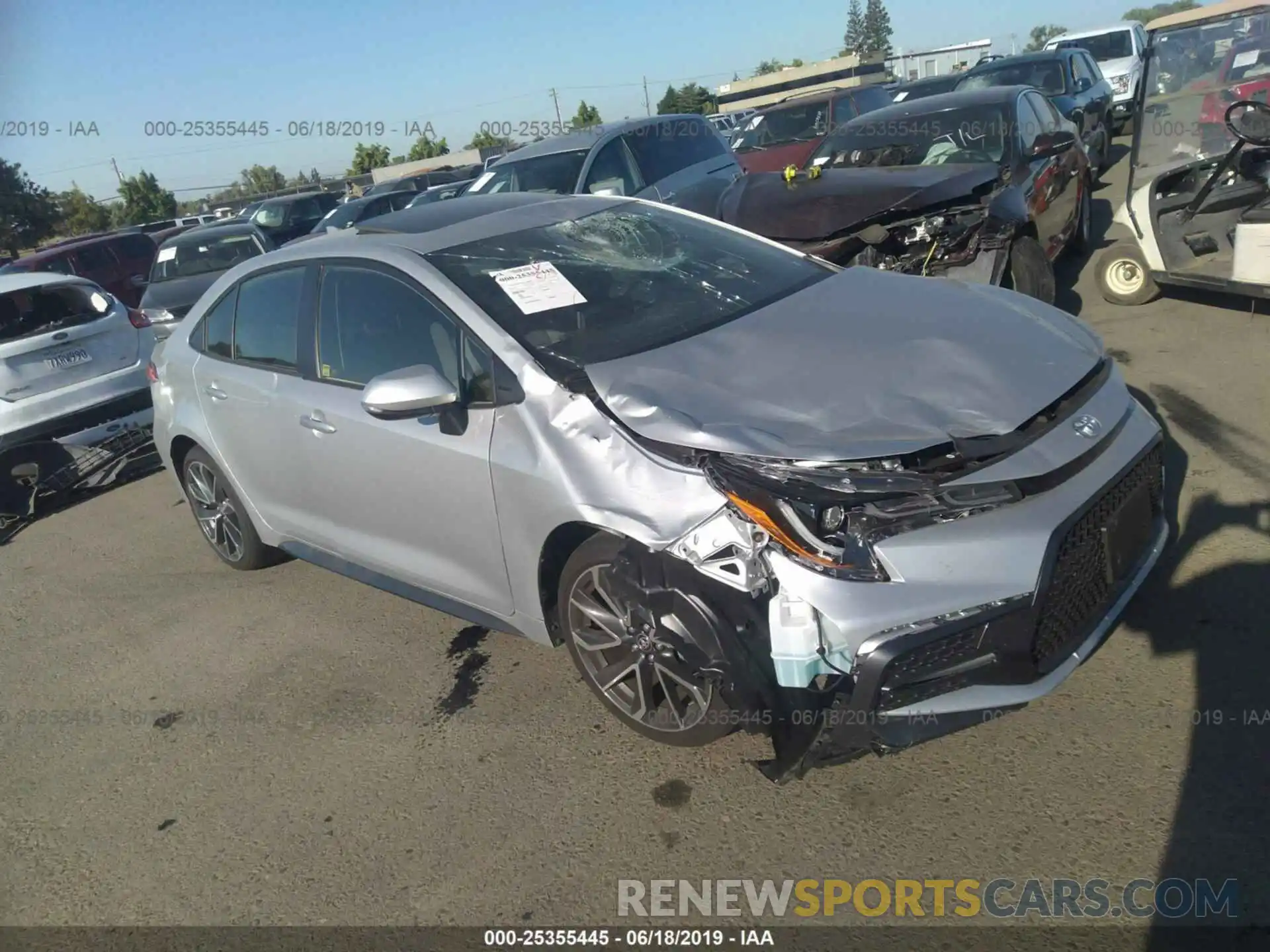 1 Photograph of a damaged car JTDP4RCE2LJ002233 TOYOTA COROLLA 2020