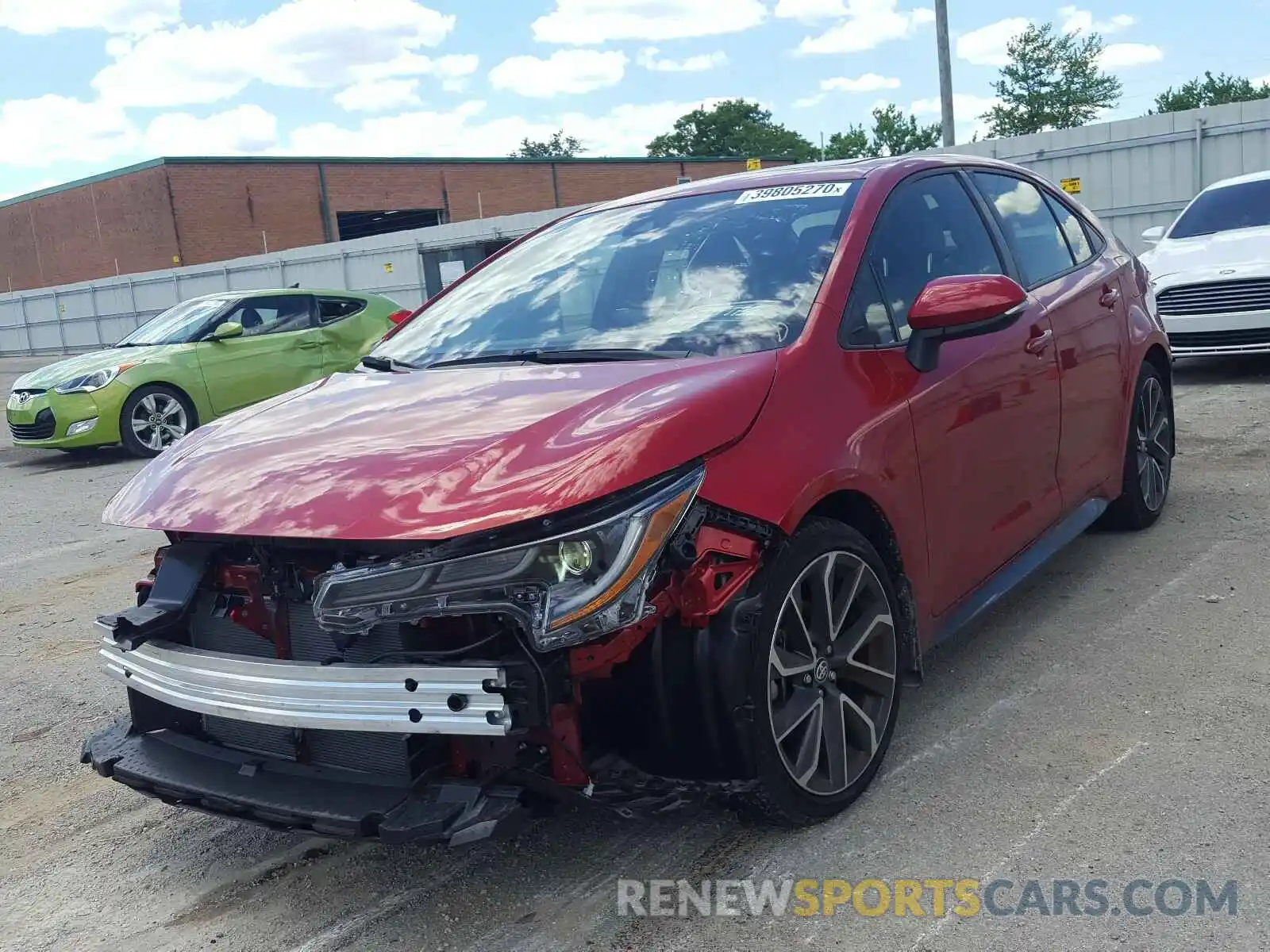 2 Photograph of a damaged car JTDP4RCE2LJ005407 TOYOTA COROLLA 2020