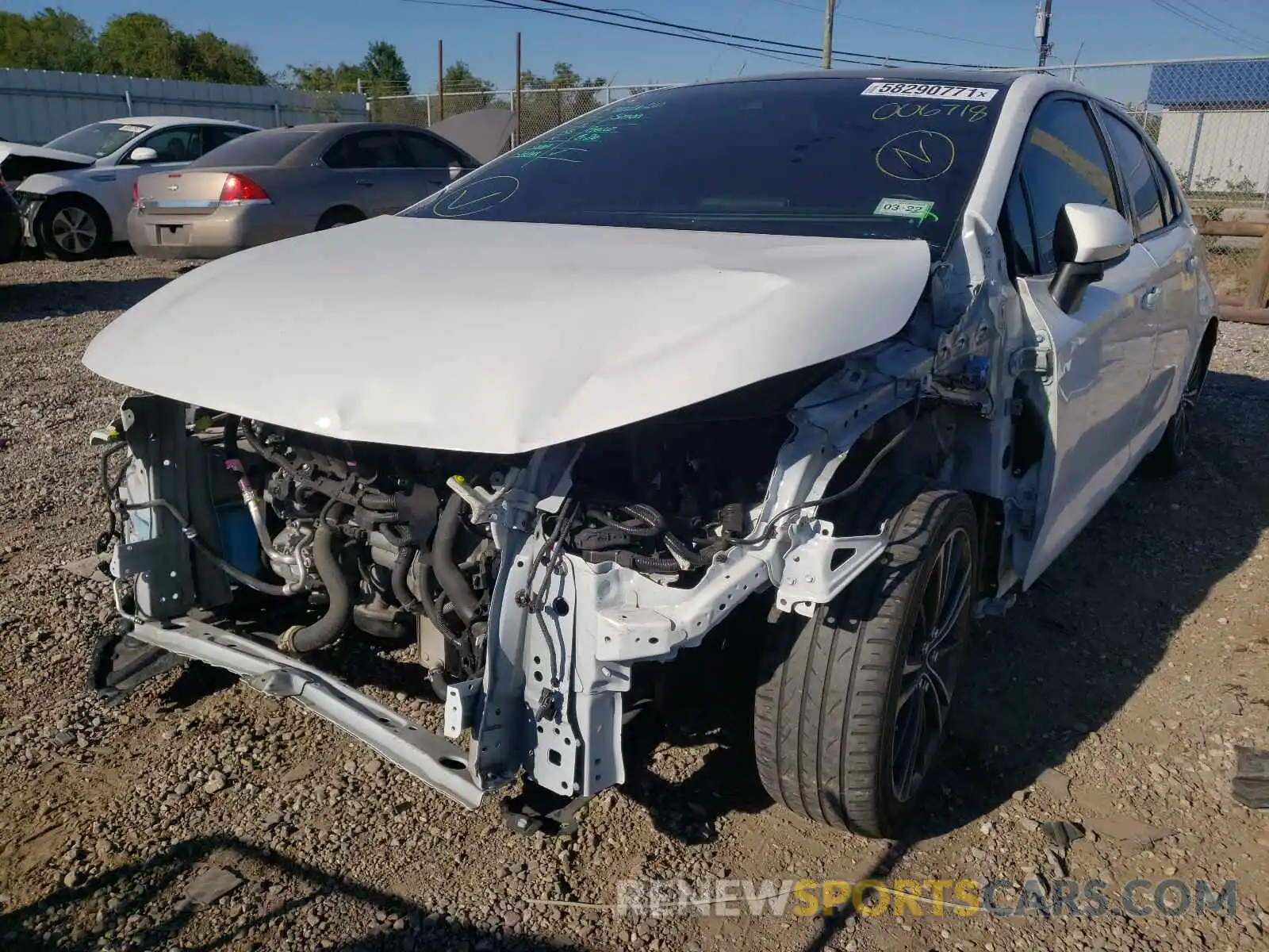 2 Photograph of a damaged car JTDP4RCE2LJ006718 TOYOTA COROLLA 2020