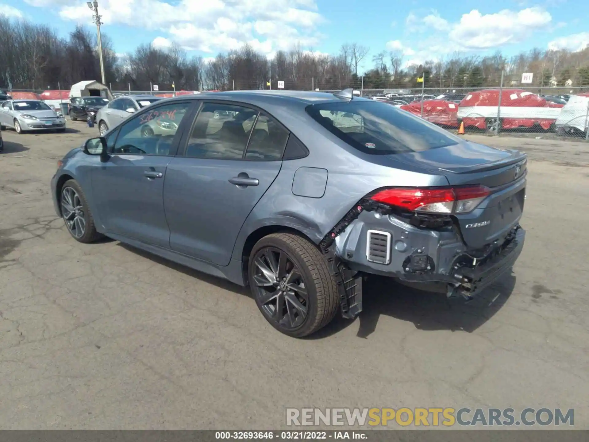 3 Photograph of a damaged car JTDP4RCE2LJ006962 TOYOTA COROLLA 2020