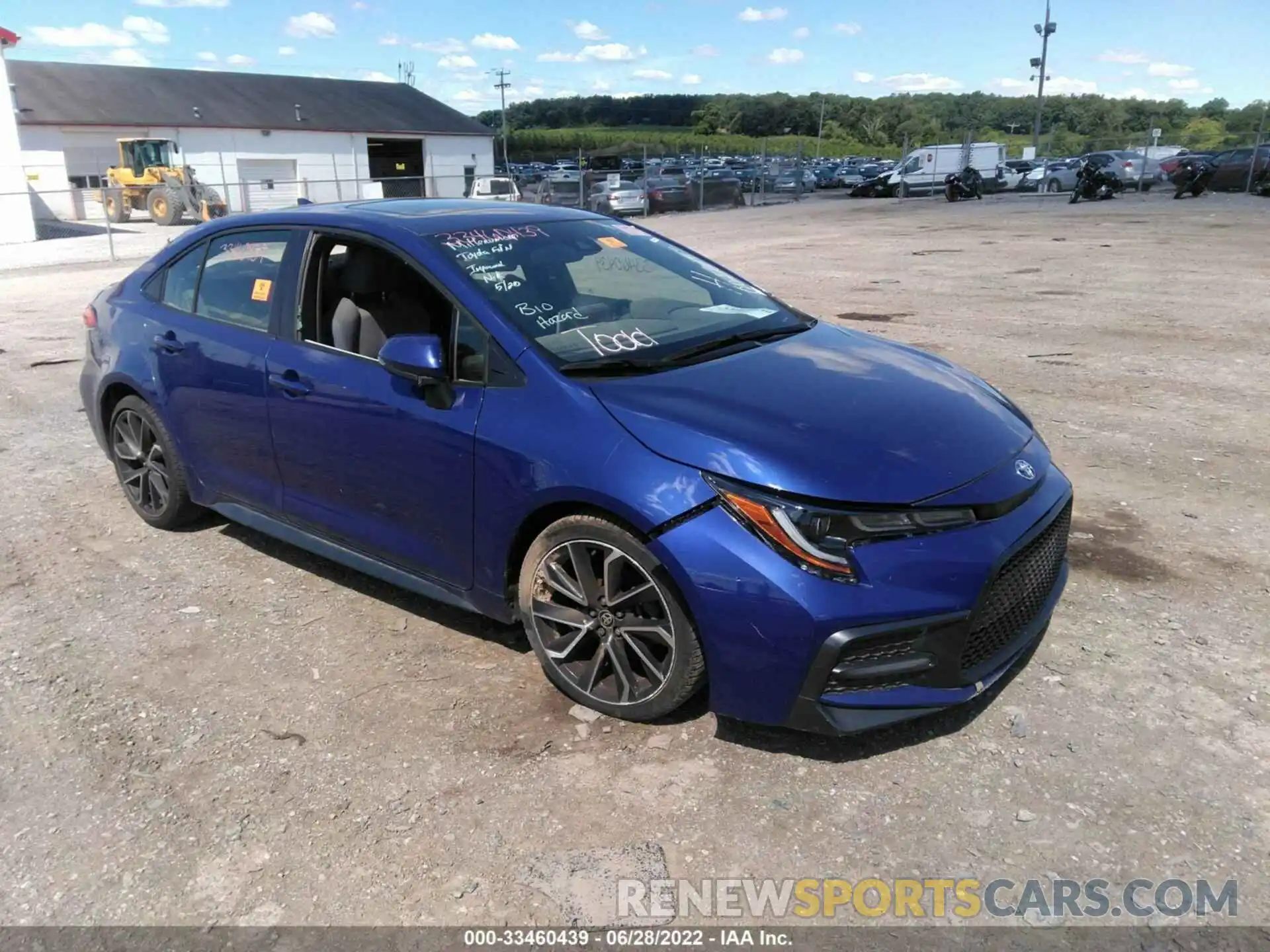 1 Photograph of a damaged car JTDP4RCE2LJ008033 TOYOTA COROLLA 2020