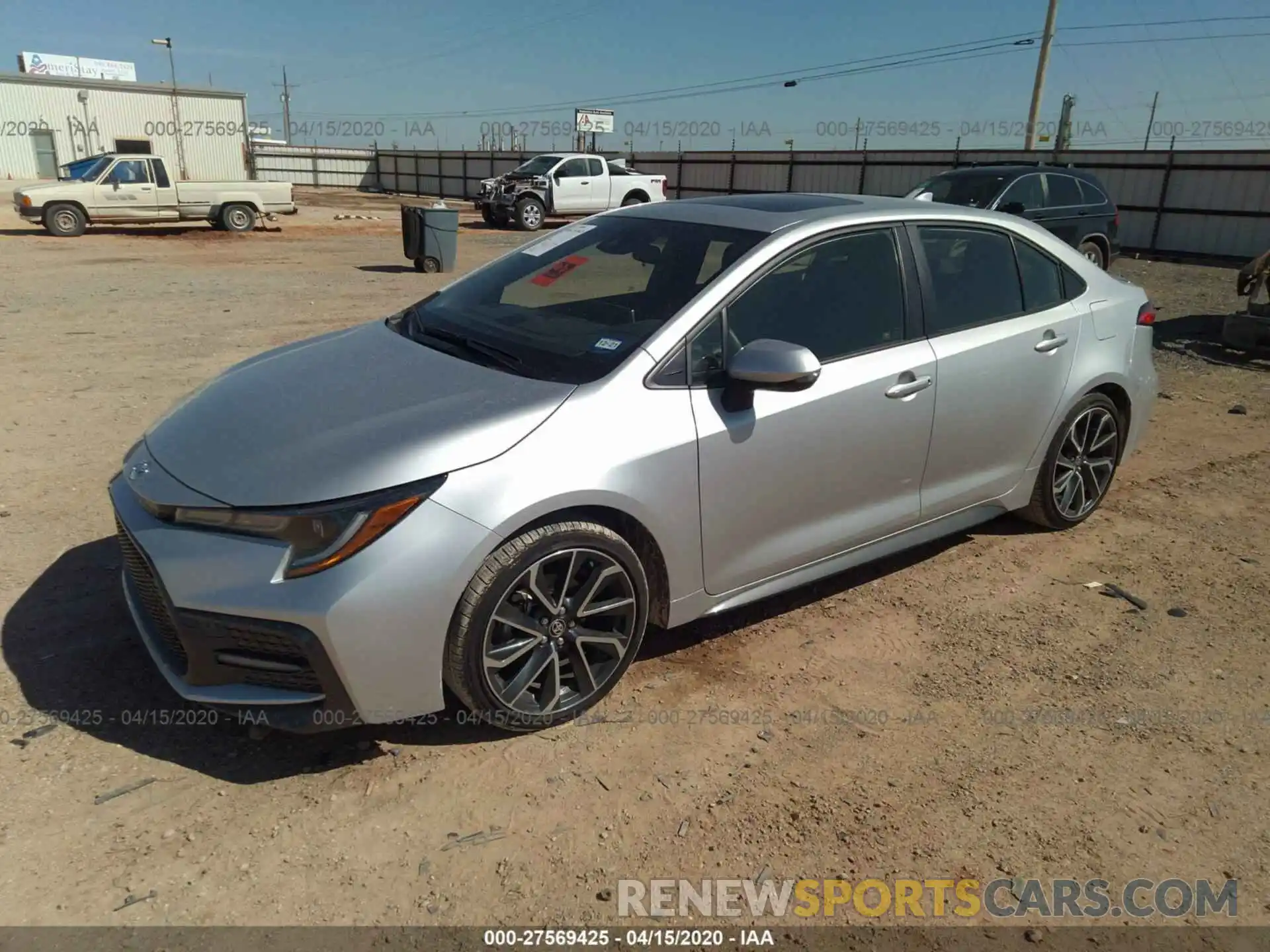 2 Photograph of a damaged car JTDP4RCE2LJ011644 TOYOTA COROLLA 2020