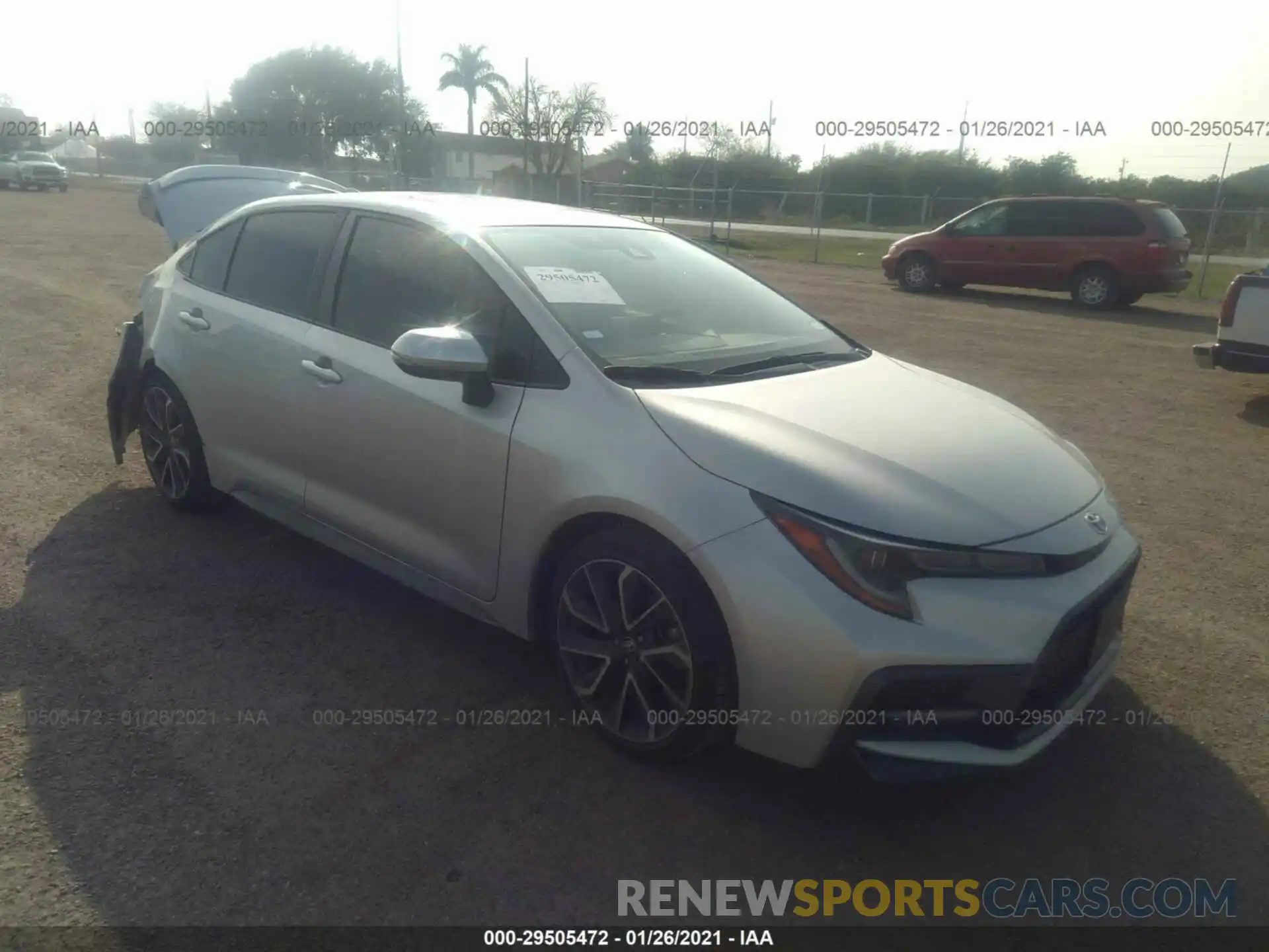 1 Photograph of a damaged car JTDP4RCE2LJ011658 TOYOTA COROLLA 2020