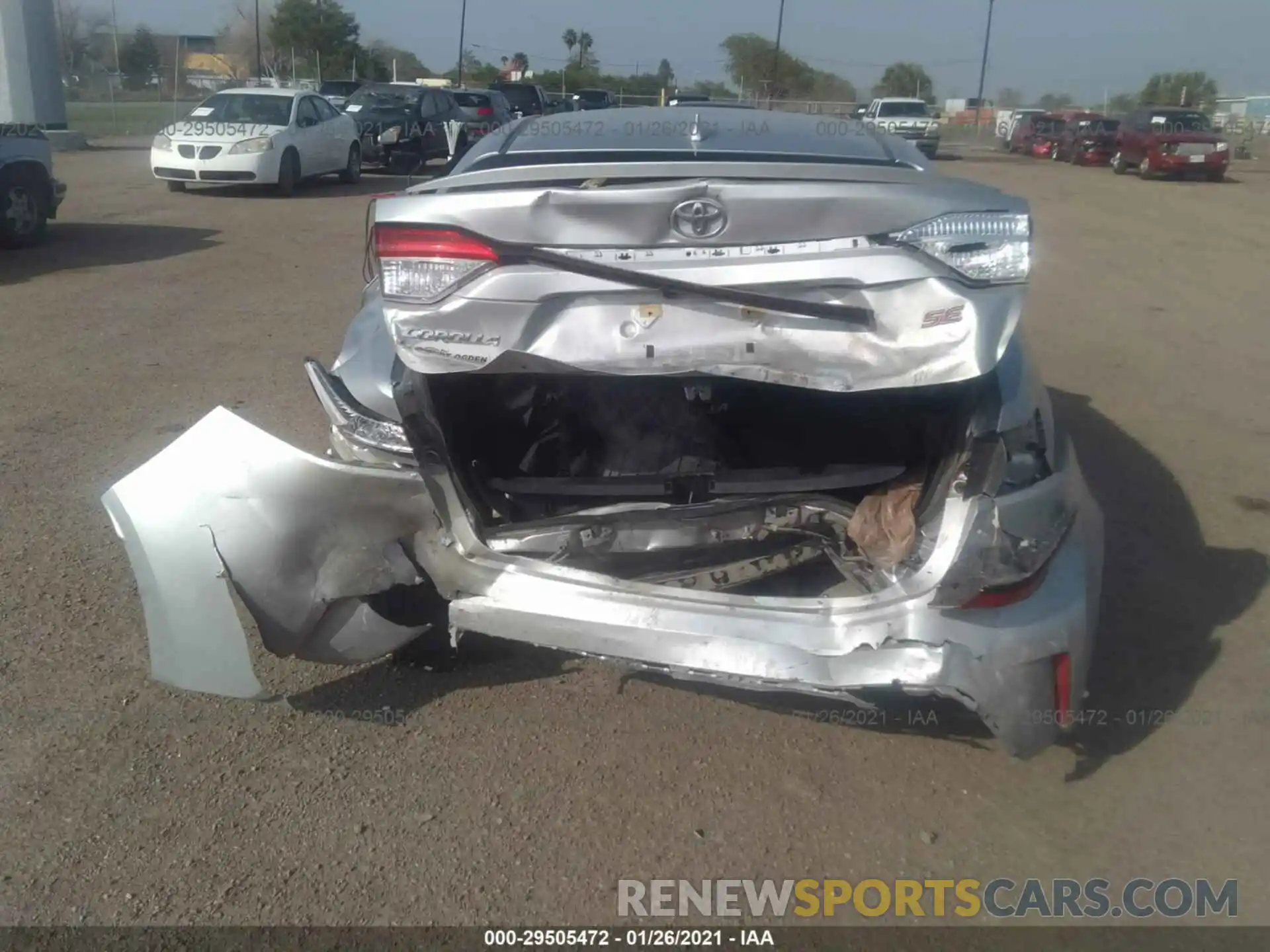 6 Photograph of a damaged car JTDP4RCE2LJ011658 TOYOTA COROLLA 2020