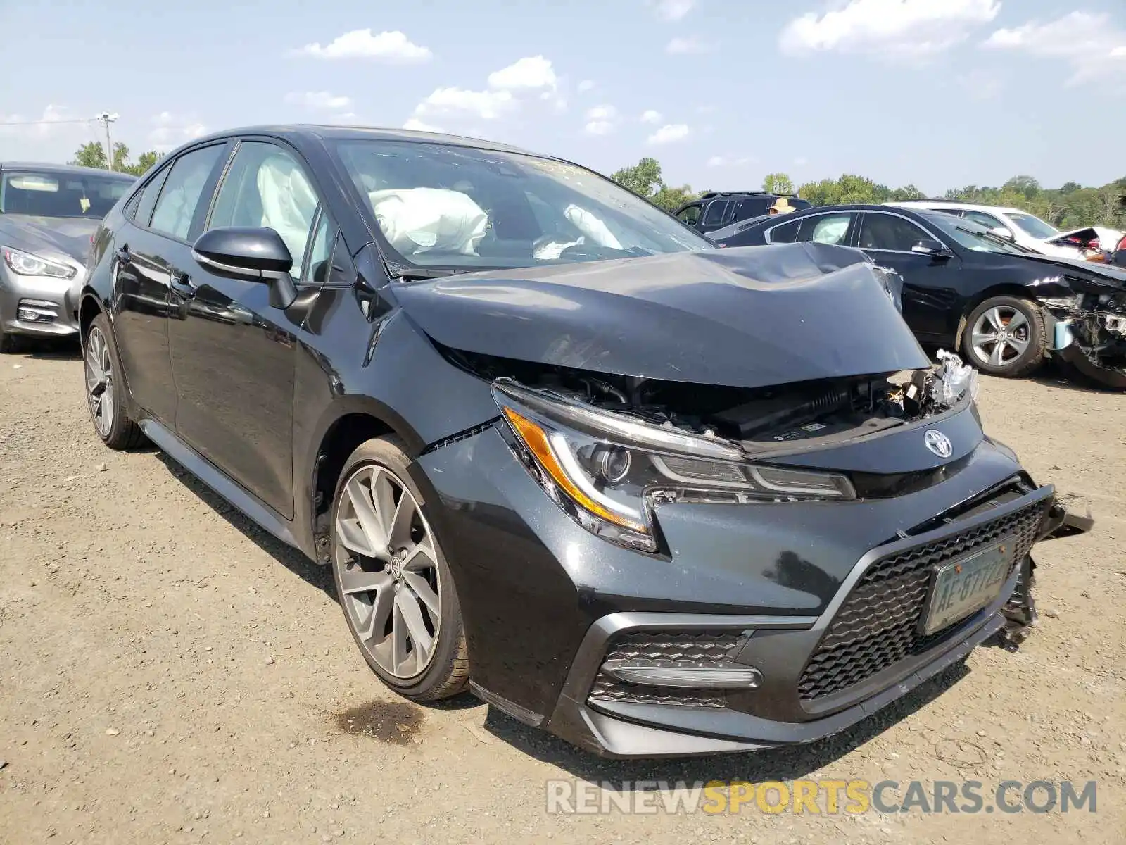 1 Photograph of a damaged car JTDP4RCE2LJ016357 TOYOTA COROLLA 2020