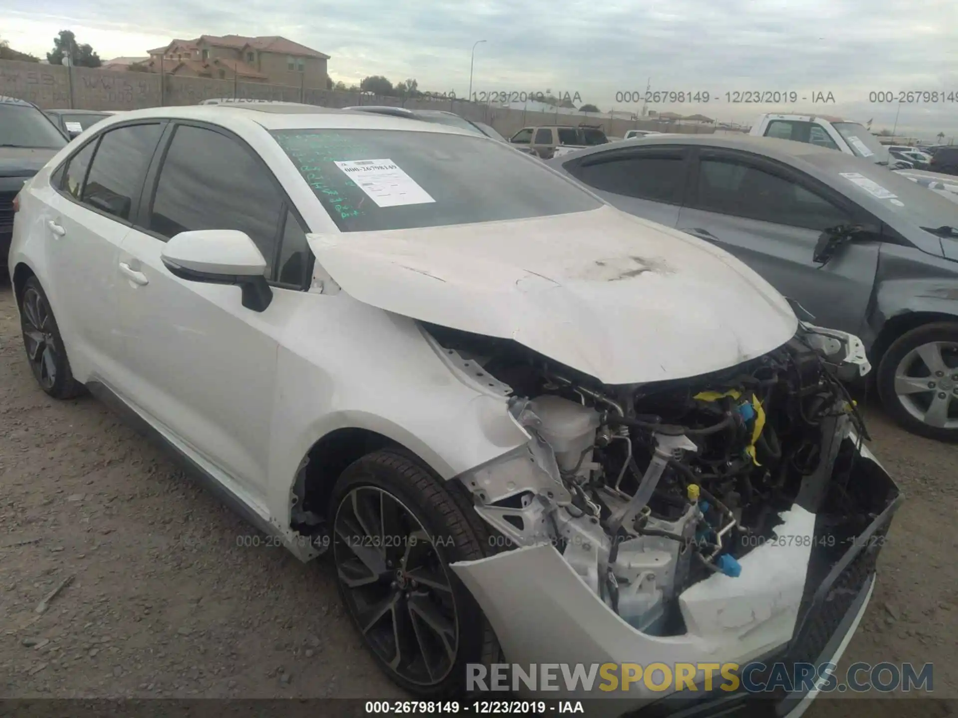 1 Photograph of a damaged car JTDP4RCE2LJ016794 TOYOTA COROLLA 2020