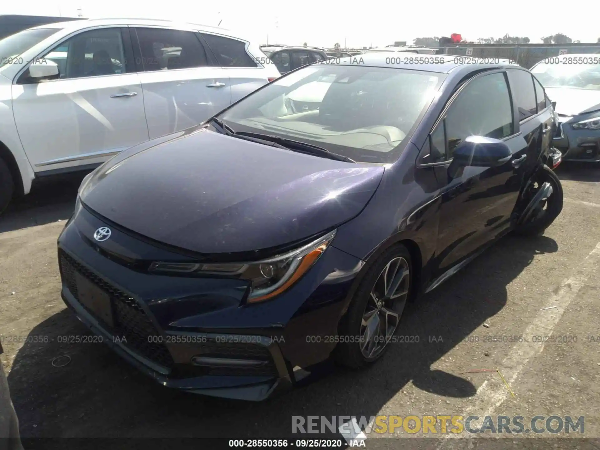 2 Photograph of a damaged car JTDP4RCE2LJ017220 TOYOTA COROLLA 2020