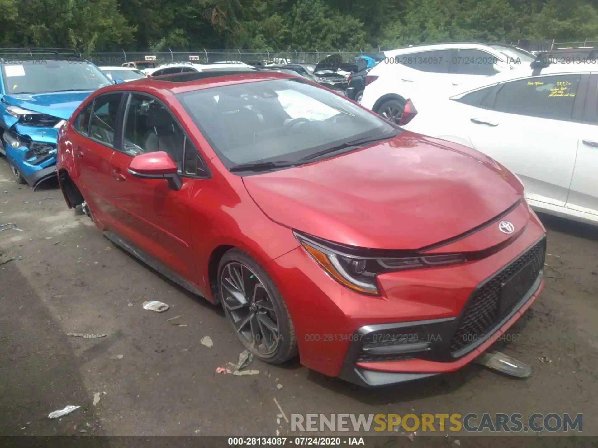 1 Photograph of a damaged car JTDP4RCE2LJ018223 TOYOTA COROLLA 2020