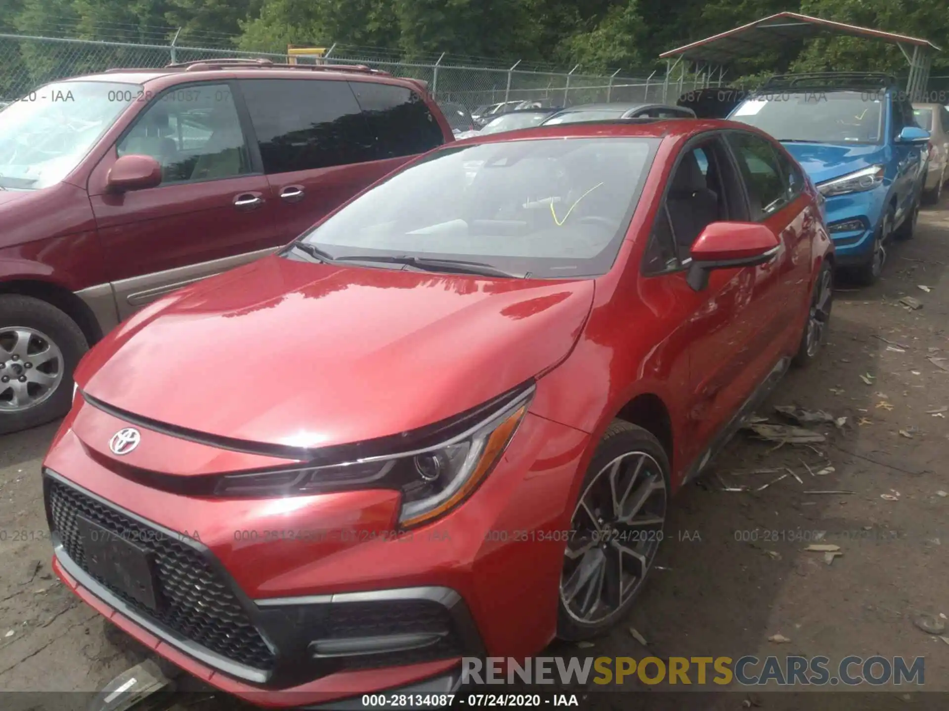 2 Photograph of a damaged car JTDP4RCE2LJ018223 TOYOTA COROLLA 2020