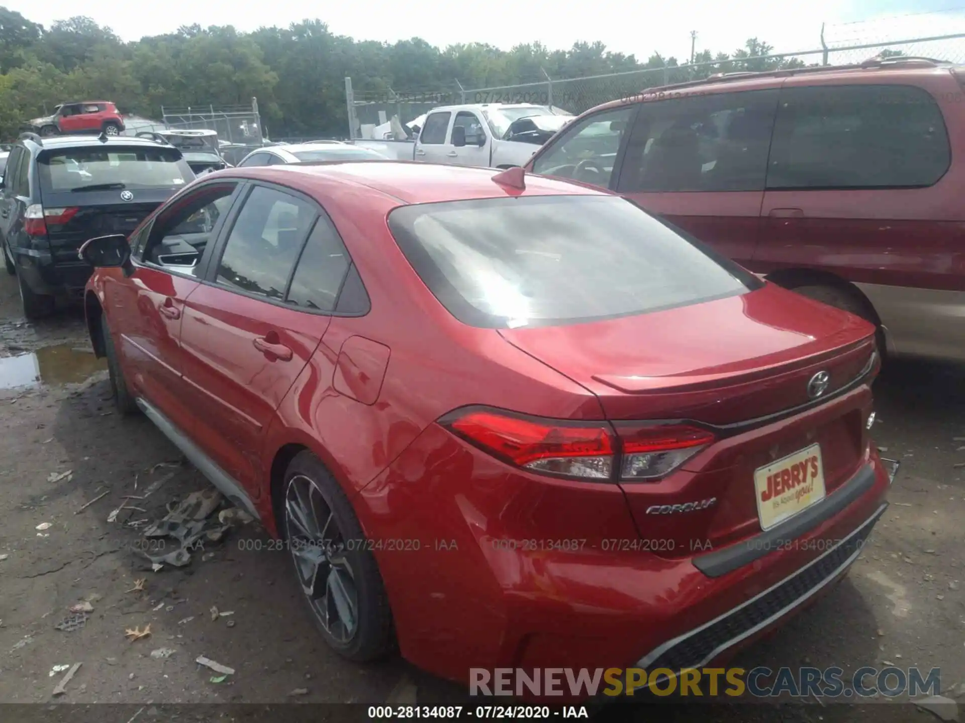 3 Photograph of a damaged car JTDP4RCE2LJ018223 TOYOTA COROLLA 2020