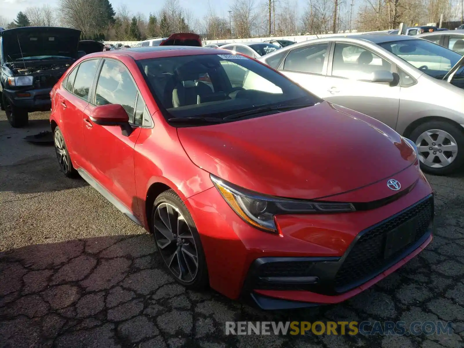 1 Photograph of a damaged car JTDP4RCE2LJ024734 TOYOTA COROLLA 2020