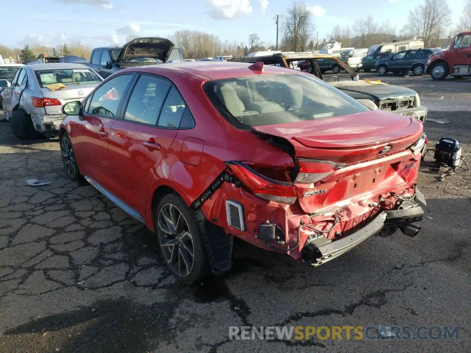 3 Photograph of a damaged car JTDP4RCE2LJ024734 TOYOTA COROLLA 2020