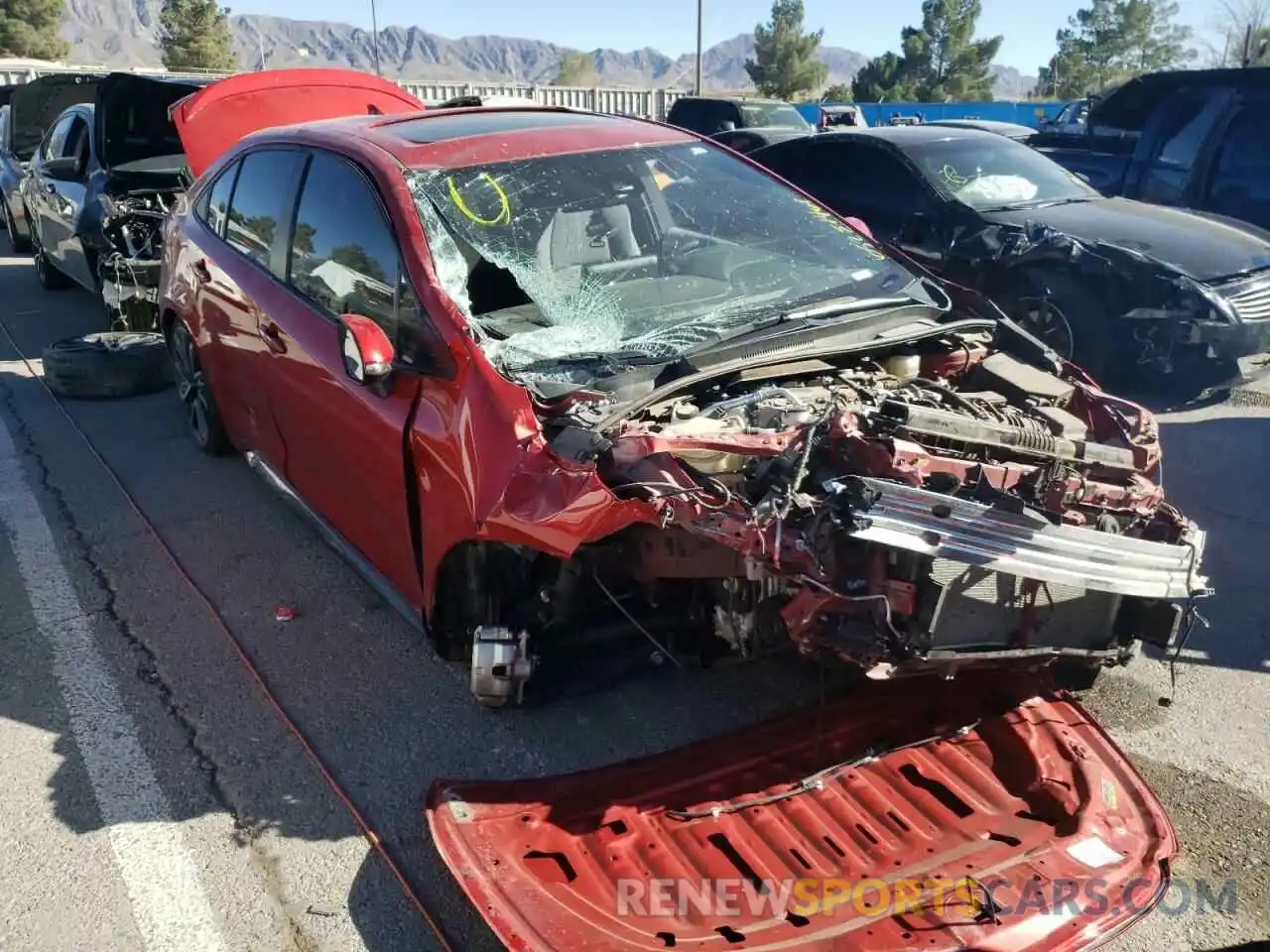 1 Photograph of a damaged car JTDP4RCE2LJ026788 TOYOTA COROLLA 2020