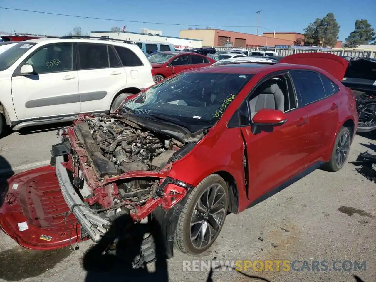 2 Photograph of a damaged car JTDP4RCE2LJ026788 TOYOTA COROLLA 2020