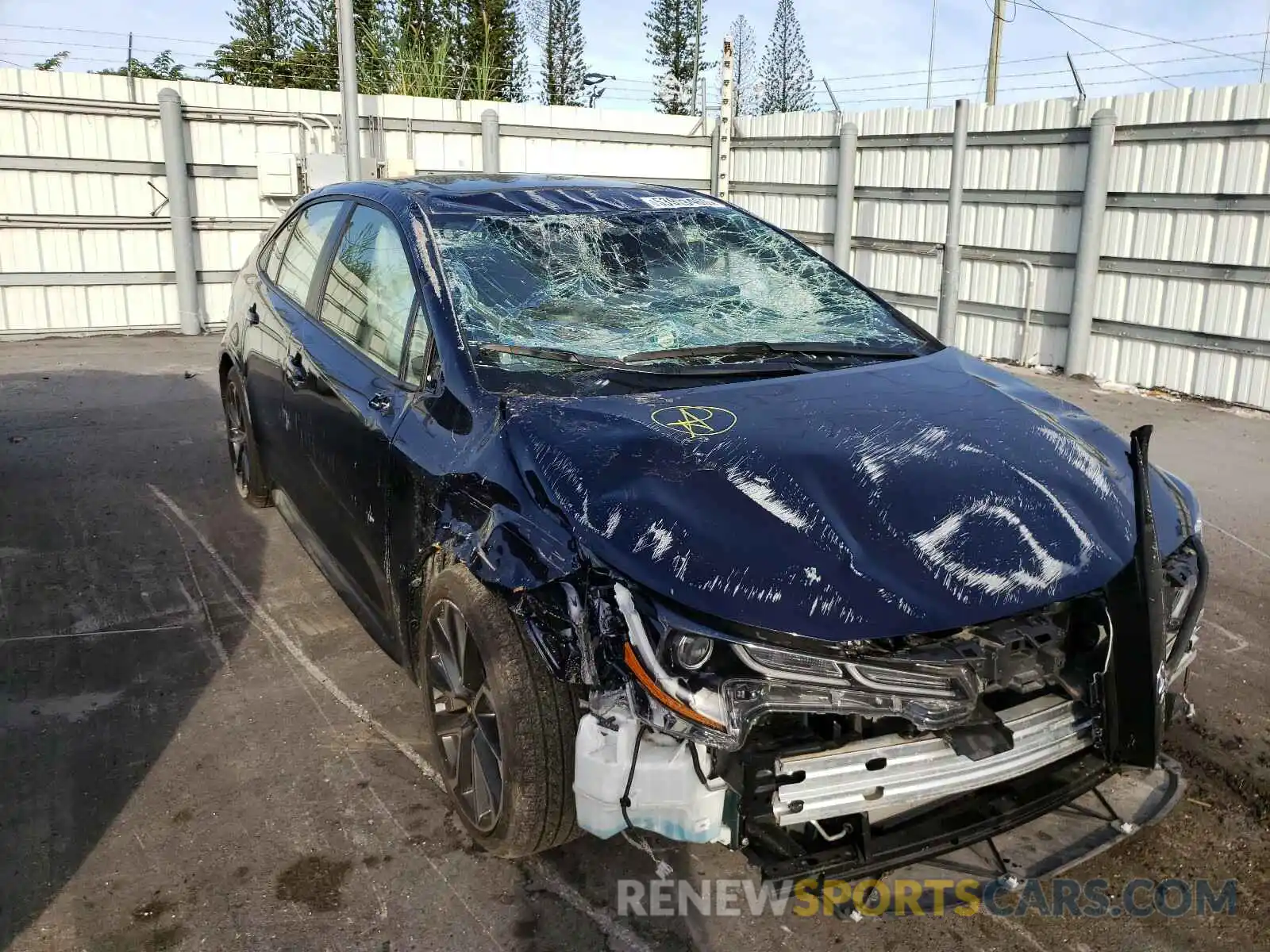 1 Photograph of a damaged car JTDP4RCE2LJ031019 TOYOTA COROLLA 2020