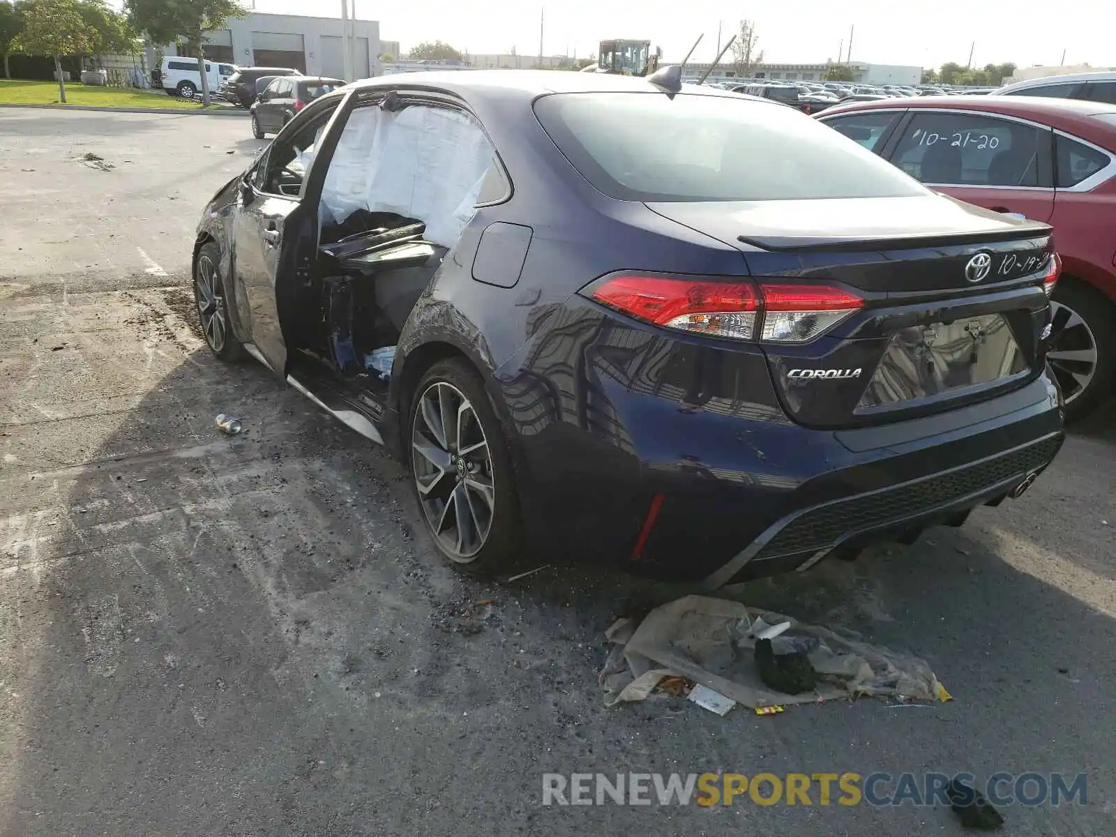 3 Photograph of a damaged car JTDP4RCE2LJ031019 TOYOTA COROLLA 2020