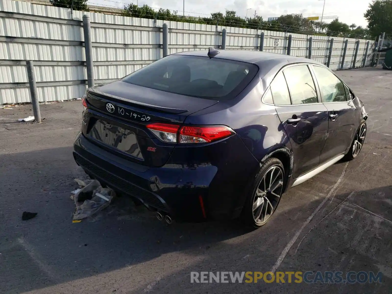 4 Photograph of a damaged car JTDP4RCE2LJ031019 TOYOTA COROLLA 2020