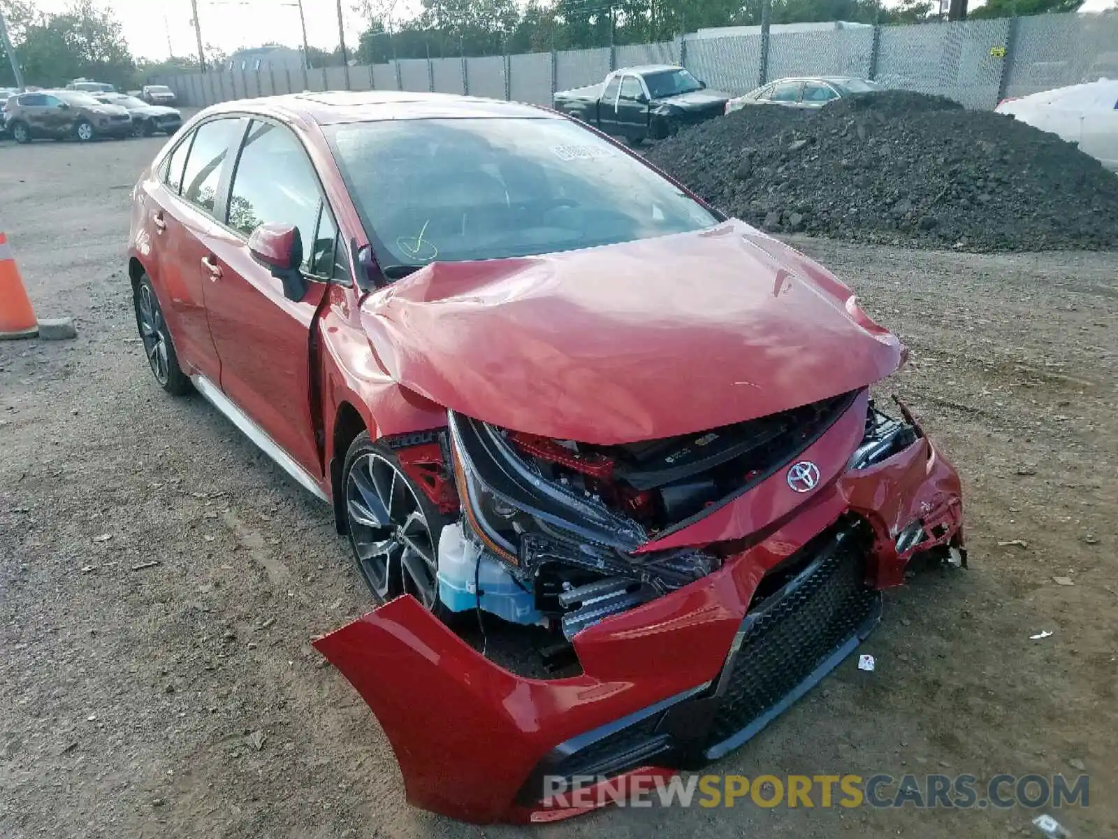 1 Photograph of a damaged car JTDP4RCE2LJ031909 TOYOTA COROLLA 2020