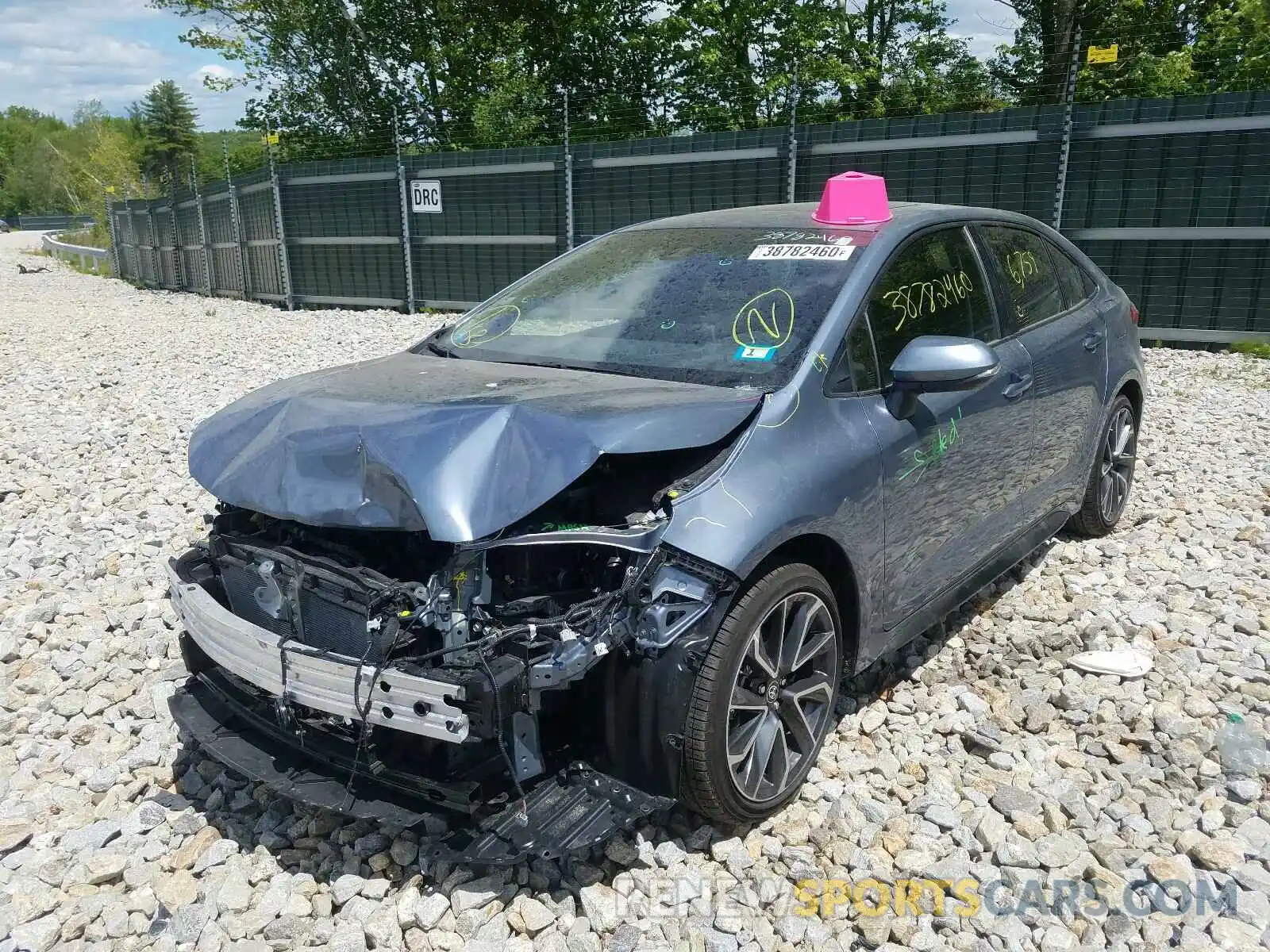 2 Photograph of a damaged car JTDP4RCE2LJ034132 TOYOTA COROLLA 2020