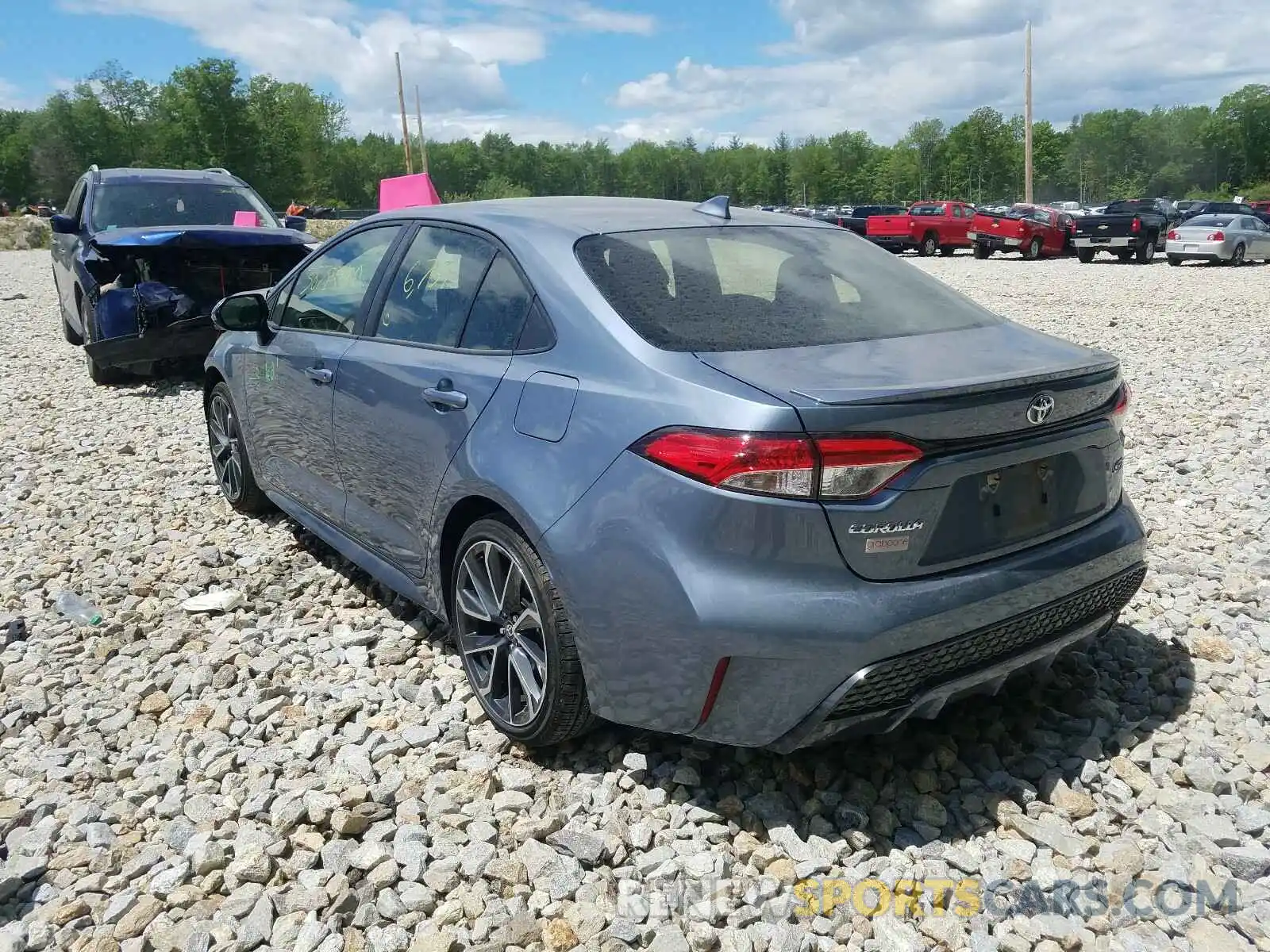 3 Photograph of a damaged car JTDP4RCE2LJ034132 TOYOTA COROLLA 2020