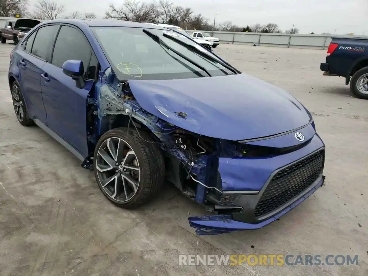 1 Photograph of a damaged car JTDP4RCE2LJ035233 TOYOTA COROLLA 2020