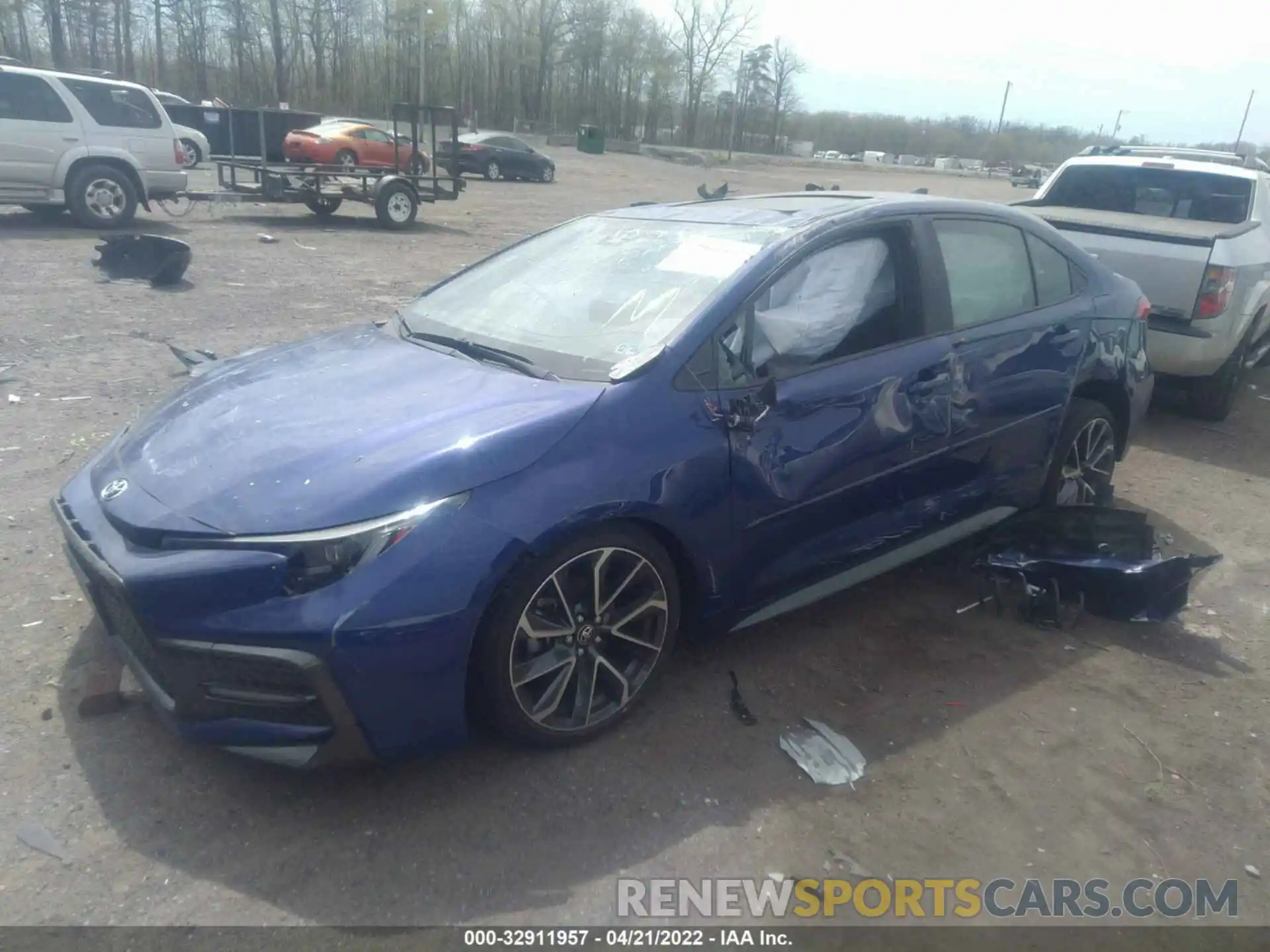 2 Photograph of a damaged car JTDP4RCE2LJ038231 TOYOTA COROLLA 2020